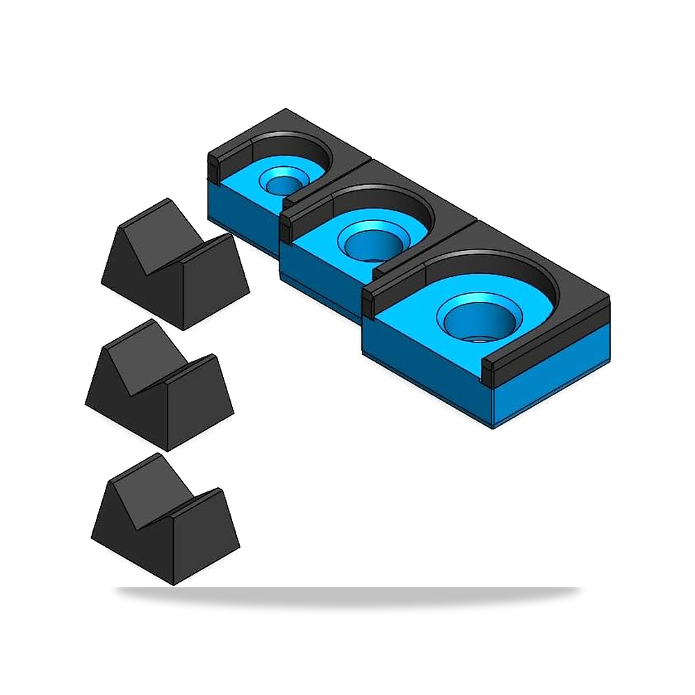 صورة منتج طقم منظم بسقاطة ماجاتش ثلاثي الابعاد (طقم من 3 قطع، ازرق/اسود) 3D Tool Trays – المادة بلاستيك - كود الصنف reemco-2027-1635884 - ماركة يباع من خلال reemco - توريد وتصوير حصري لشركة ريمكو القابضة السعودية