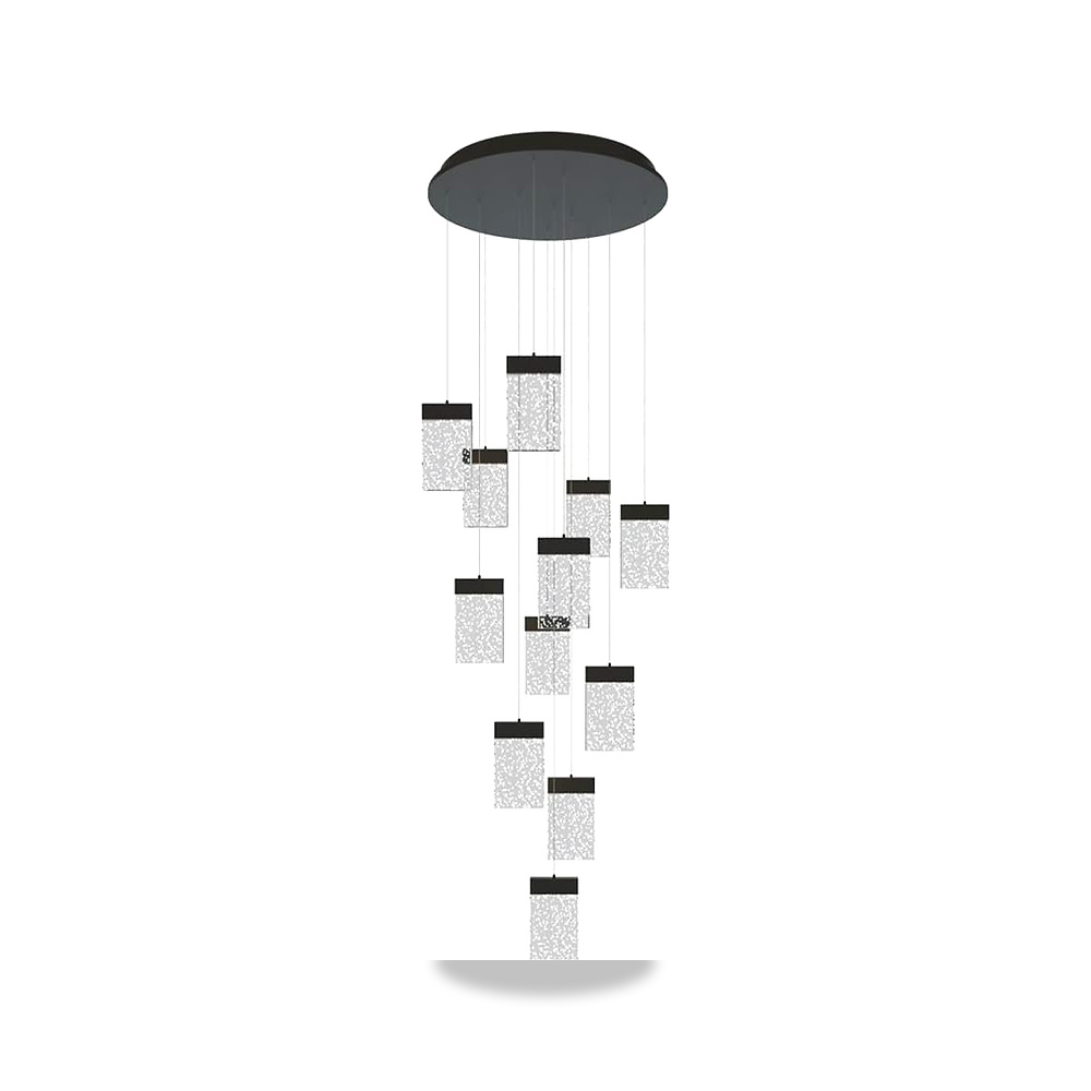 صورة منتج ثريا كريستال LED مربعة الشكل من جي اتش اي جيه كيه ال ام بتصميم فقاعة كريستال، دوبلكس للفيلا والفندق والردهة GHIJKLM - كود الصنف reemco-2027-1641061 - ماركة يباع من خلال reemco - توريد وتصوير حصري لشركة ريمكو القابضة السعودية