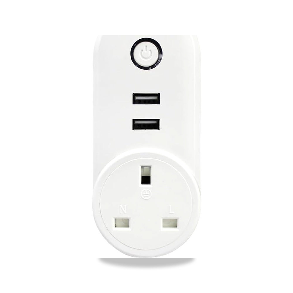 صورة منتج مقبس UK تويا زيجبي 3.0 من يومياي، ذكي بتحكم ايكو بلس، منفذ مكرر مع USB مزدوج، فردي ومؤقِت وتحكم من خلال - كود الصنف reemco-2027-1657640 - ماركة يباع من خلال reemco - توريد وتصوير حصري لشركة ريمكو القابضة السعودية