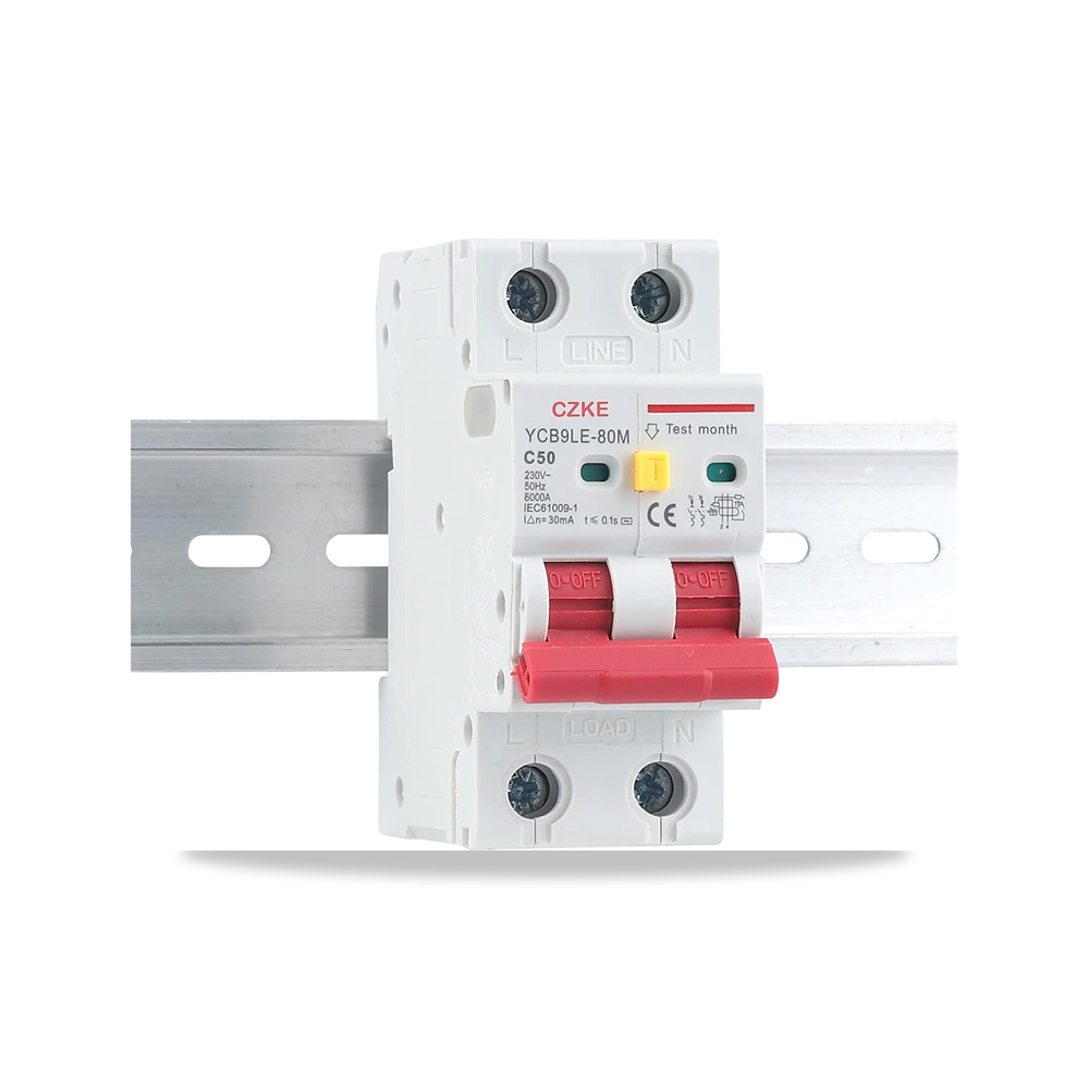 صورة منتج قاطع دائرة تيار متبقي 2P 230V RCBO MCB 30mA مع حماية من التيار الزائد والتسرب 6-63A YCB6HLN-63 PLUS من كيه - كود الصنف reemco-2027-1657755 - ماركة يباع من خلال reemco - توريد وتصوير حصري لشركة ريمكو القابضة السعودية