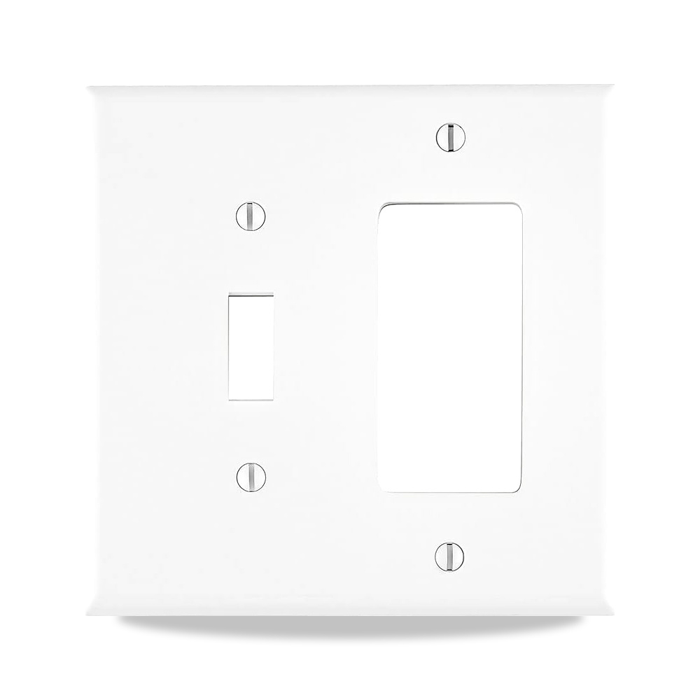 صورة منتج ليفتون لوحة حائط PJ126-W 2-Gang 1-Toggle 1-Decora/GFCI، مقاس متوسط، ابيض، عبوة من 25 قطعة - كود الصنف reemco-2027-1658209 - ماركة يباع من خلال reemco - توريد وتصوير حصري لشركة ريمكو القابضة السعودية