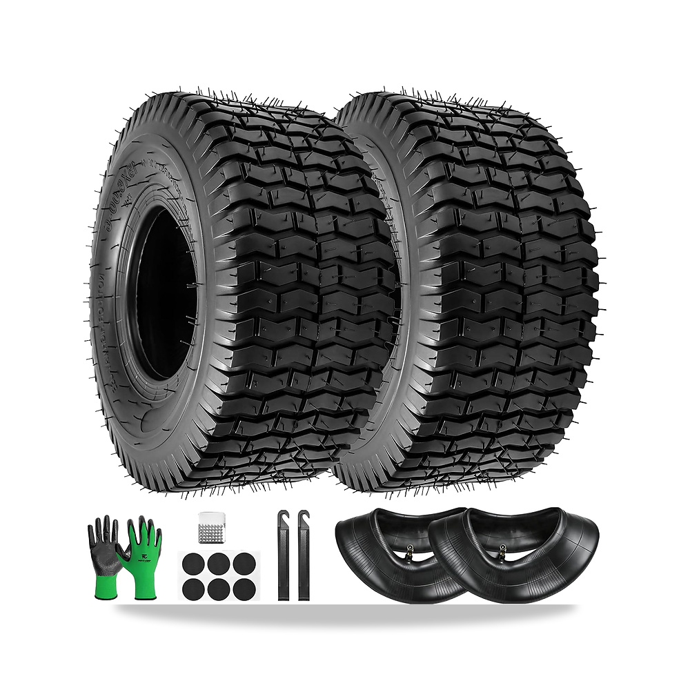 صورة منتج بارتس كامب مجموعة اطارات وانبوب داخلي مقاس 15×6.00-6 مع صمام جرار TR-13 للعجلات الامامية وعربات الترول - كود الصنف reemco-2027-1658708 - ماركة يباع من خلال reemco - توريد وتصوير حصري لشركة ريمكو القابضة السعودية