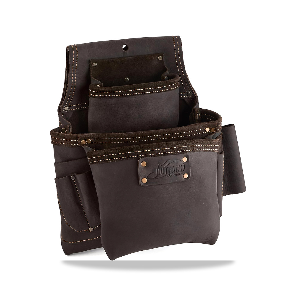 صورة منتج او اكس تولز شنطة تثبيت جلدية مدبوغة بالزيت من OX-P263503، شديدة التحمل، حافظات للمثقاب والقضيب مع فتحة مربعة - كود الصنف reemco-2027-1668430 - ماركة يباع من خلال reemco - توريد وتصوير حصري لشركة ريمكو القابضة السعودية