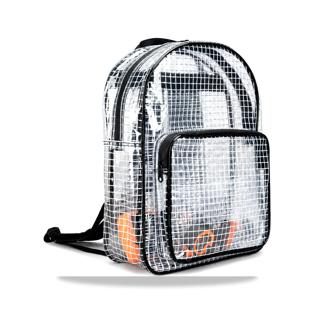 صورة منتج شنطة ظهر شفافة مضادة للكهرباء الساكنة، مقاس 40 سم Bixiexian – المادة 0.394″ grid PVC – 30الطول x 12العرض x 40الارتفاع سم - كود الصنف reemco-2027-1669375 - ماركة يباع من خلال reemco - توريد وتصوير حصري لشركة ريمكو القابضة السعودية