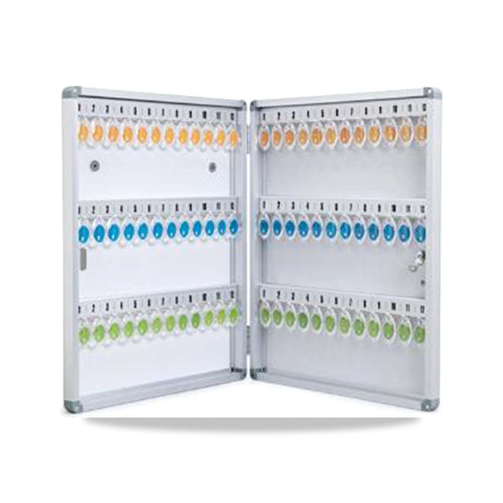 صورة منتج خزانة مفاتيح مثبتة على الحائط مع قفل بـ 120 مفتاح، منظم ستيل مطلي بمسحوق للمنزل والمكتب، حل تخزين امن - كود الصنف reemco-2027-1681392 - ماركة يباع من خلال reemco - توريد وتصوير حصري لشركة ريمكو القابضة السعودية