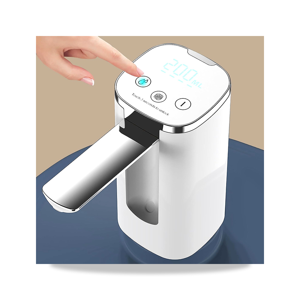 صورة منتج موزع زجاجة مياه من تيك هوم، مضخة كهربائية قابلة للطي، 3 اعدادات كمية، شرب مع شاشة LED، طاولة لزجاجة عالمية - كود الصنف reemco-2027-1695789 - ماركة يباع من خلال reemco - توريد وتصوير حصري لشركة ريمكو القابضة السعودية