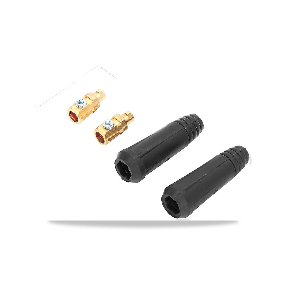 ماكينات اللحام ومعدات الورش ذكر مطاط 200 أمبير Eacam - نوع الخامة Rubber + brass - اللون أسود
