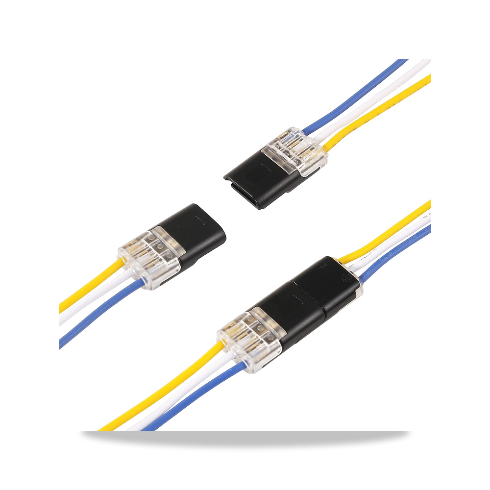 صورة منتج برايت فور موصلات اسلاك LED قابلة للتوصيل، 3 دبابيس باتجاهين منخفضة الجهد، بدون تجريد توصيل سريع، 3 لـ AWG 20-24 - كود الصنف reemco-2027-1708171 - ماركة يباع من خلال reemco - توريد وتصوير حصري لشركة ريمكو القابضة السعودية