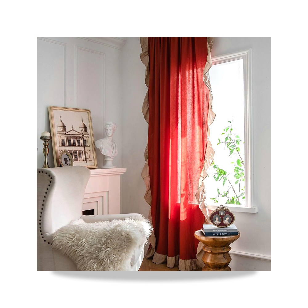 صورة منتج مسمار ومثبت ميكانيكي برتقالي أحمر 200 سم Epinki – اللون Rod Pocket – المادة Cotton - كود الصنف reemco-2027-1748146 - ماركة يباع من خلال reemco - توريد وتصوير حصري لشركة ريمكو القابضة السعودية