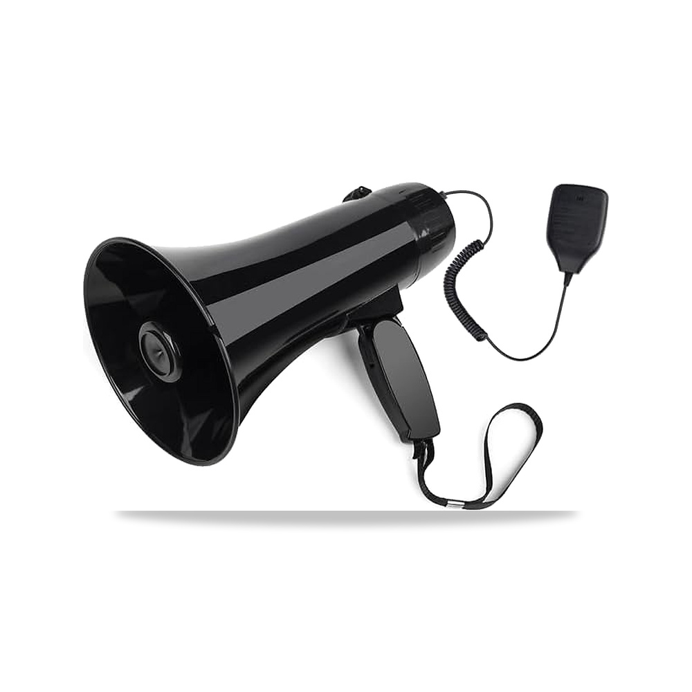 صورة منتج مكبر صوت محمول من اس تي بيرز صوت باليد مع ميكروفون تسجيل USB صوت الشرطة قابل للتعديل للتحكم في مستوى الصوت - كود الصنف reemco-2027-1752255 - ماركة يباع من خلال reemco - توريد وتصوير حصري لشركة ريمكو القابضة السعودية