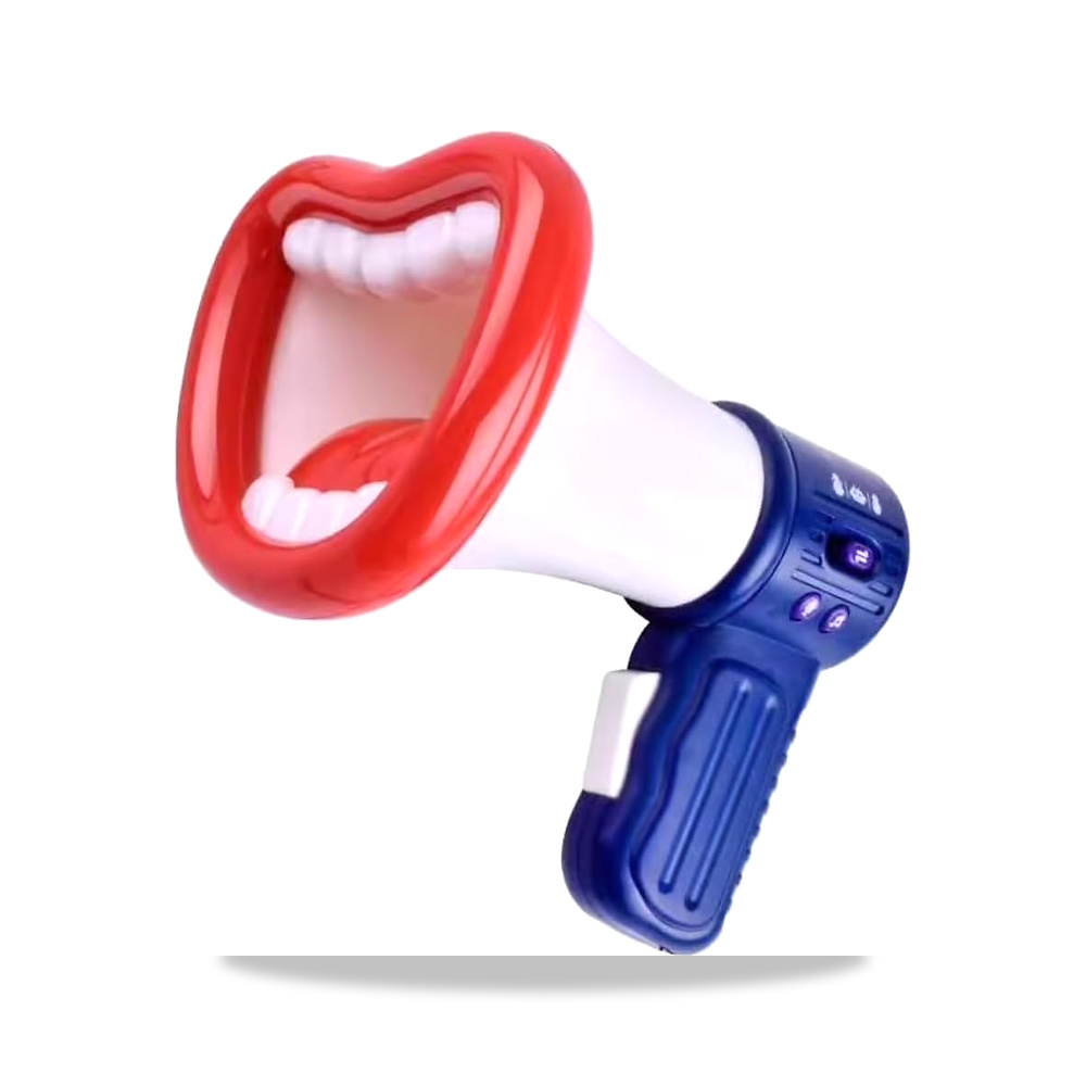 صورة منتج مكبر الصوت Bullhorn شكل الشفاه مكبرات المحمولة صوتي البلاستيك اليد مبدل القرن - كود الصنف reemco-2027-1752298 - ماركة يباع من خلال reemco - توريد وتصوير حصري لشركة ريمكو القابضة السعودية