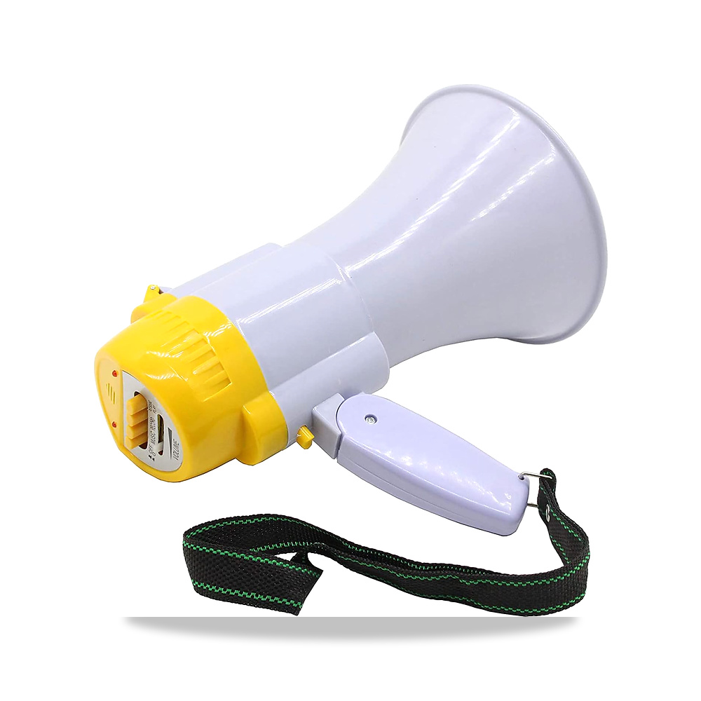 صورة منتج مكبر الصوت المحمول Megaphone PA Bullhorn مع التحكم في مستوى ومسجل لميكروفون تدريبات السلامة - كود الصنف reemco-2027-1752308 - ماركة يباع من خلال reemco - توريد وتصوير حصري لشركة ريمكو القابضة السعودية
