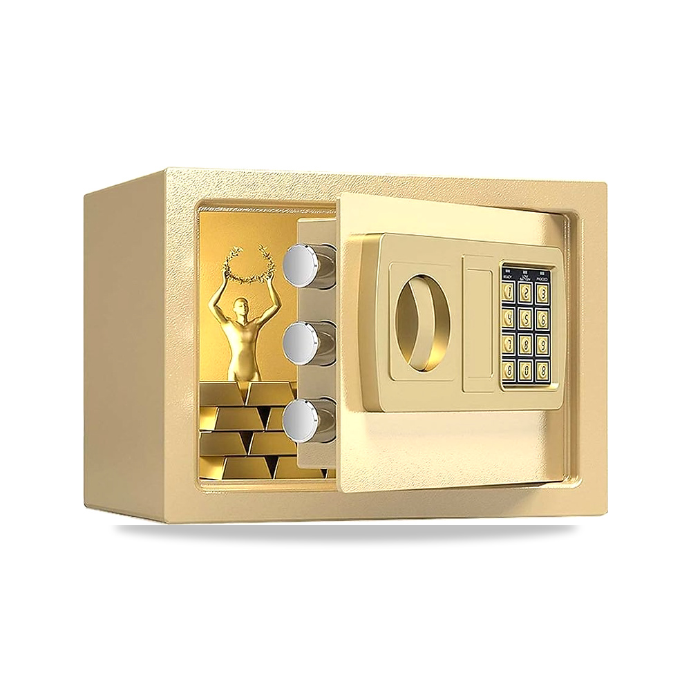صورة منتج Money Safe Box خزنة سبائك فولاذية خزنة أمان 612 أمبير Oasisgalore – 27العمق x 27العرض x 37الارتفاع سم – اللون جولد - كود الصنف reemco-2027-1754284 - ماركة يباع من خلال reemco - توريد وتصوير حصري لشركة ريمكو القابضة السعودية
