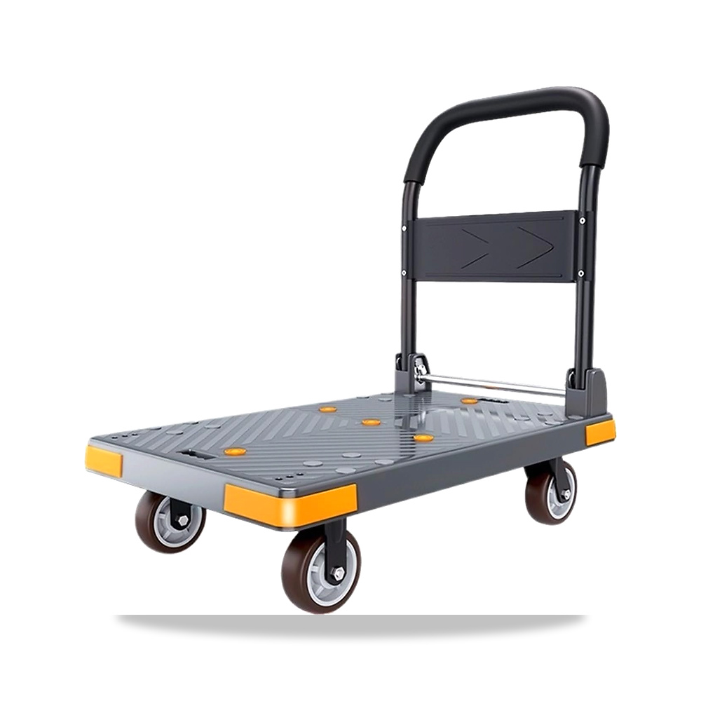 صورة منتج عربة مسطحة متعددة الاغراض مع عجلات صامتة مقاس 5 انش، شاحنة نقل قابلة للطي (رمادي) - كود الصنف reemco-2027-1764060 - ماركة يباع من خلال reemco - توريد وتصوير حصري لشركة ريمكو القابضة السعودية