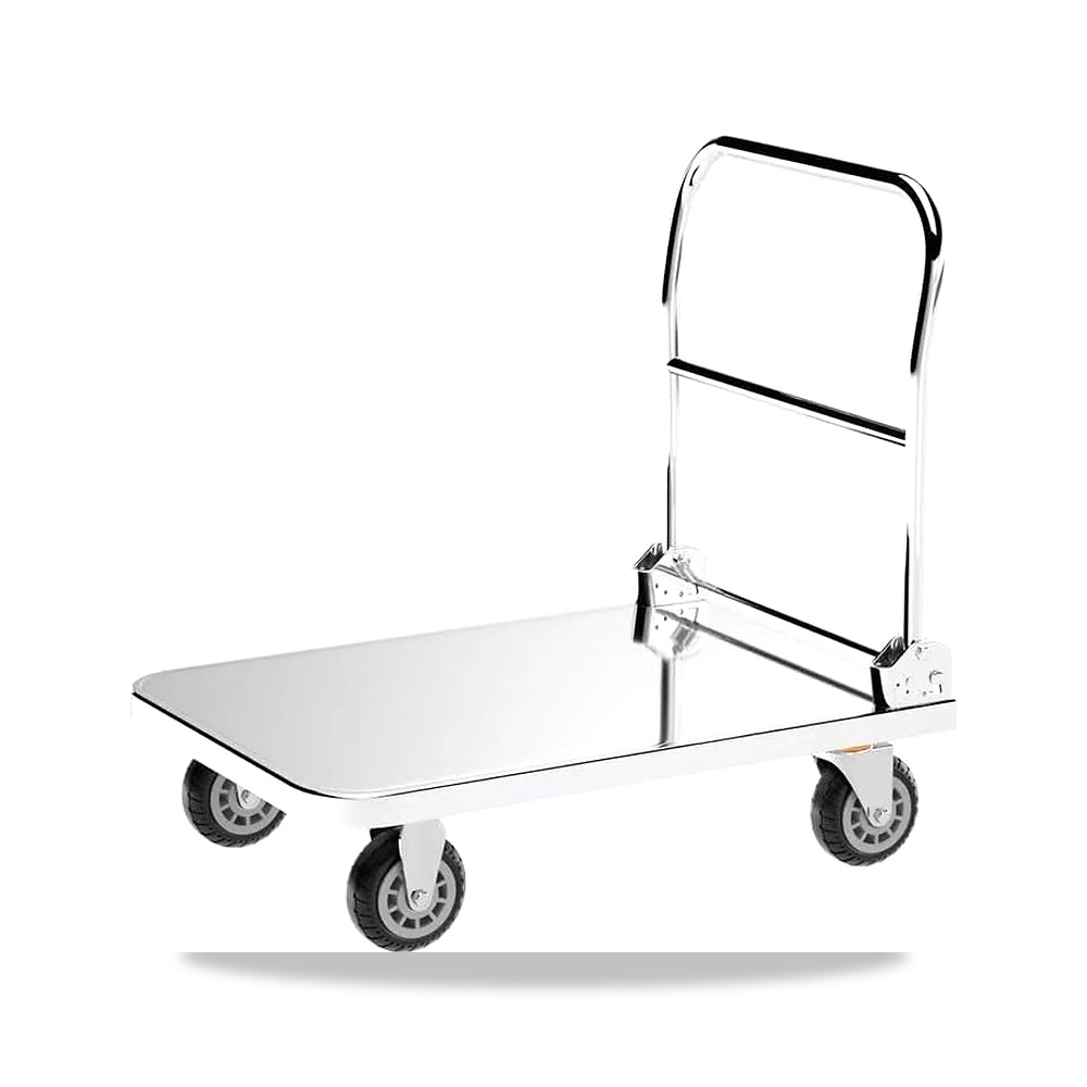 صورة منتج عربة شاحنة بمنصة من الستانلس ستيل للاستخدام الصناعي لنقل الطعام والمقطورة، شديدة التحمل - كود الصنف reemco-2027-1764398 - ماركة يباع من خلال reemco - توريد وتصوير حصري لشركة ريمكو القابضة السعودية