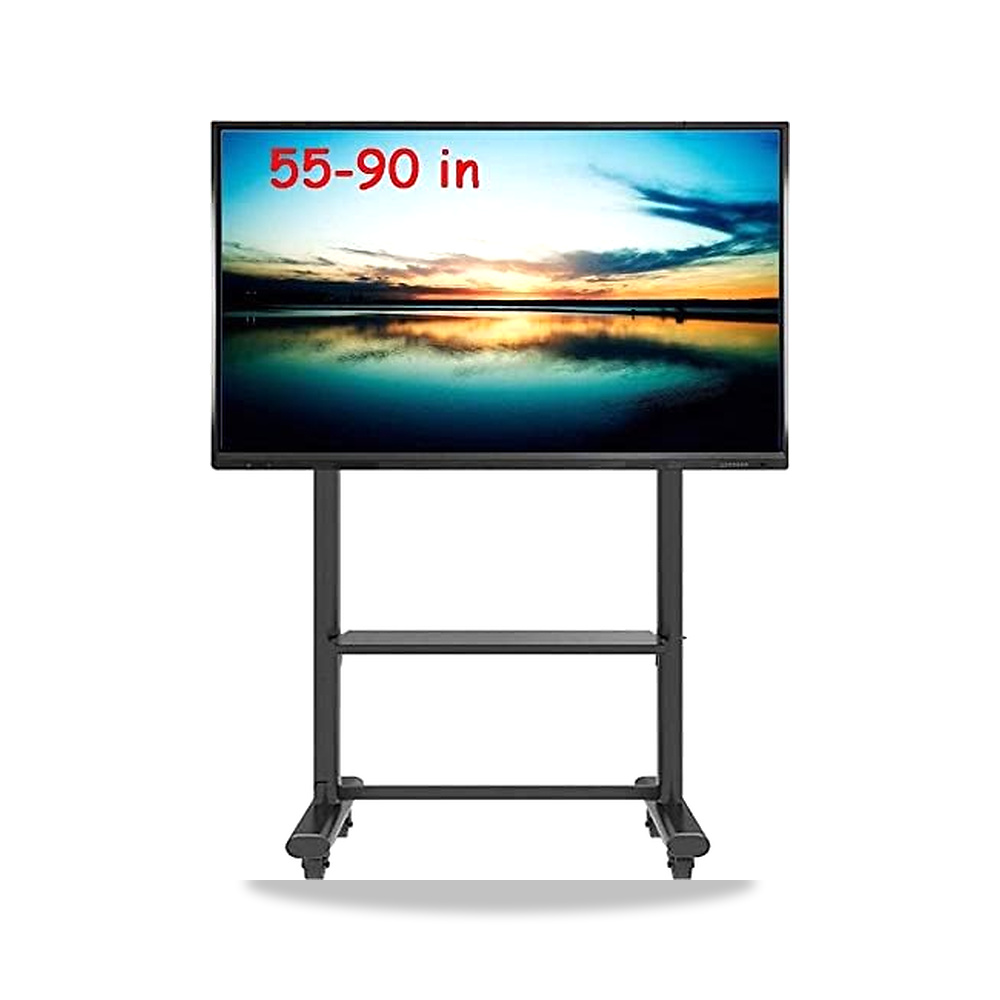 صورة منتج حامل تلفزيون منزلي دوار شديد التحمل لشاشات LED LCD المسطحة مقاس 55 الى 90 بوصة، عالمي محمول للمستشفيات - كود الصنف reemco-2027-1764936 - ماركة يباع من خلال reemco - توريد وتصوير حصري لشركة ريمكو القابضة السعودية
