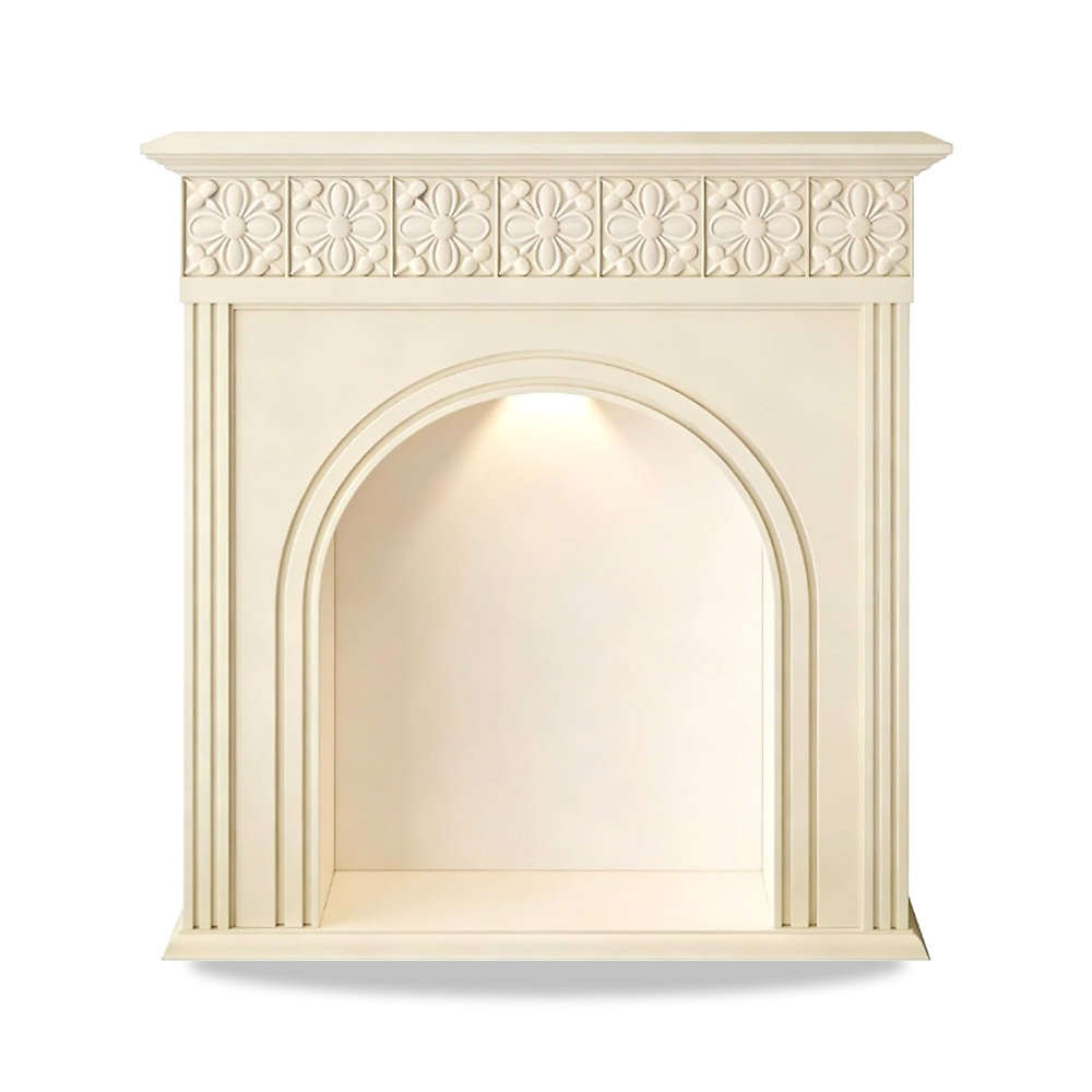 صورة منتج رف مدفاة مقوس عصري محيطي مع اضاءة LED (بيج، كبير) - كود الصنف reemco-2027-1767155 - ماركة يباع من خلال reemco - توريد وتصوير حصري لشركة ريمكو القابضة السعودية