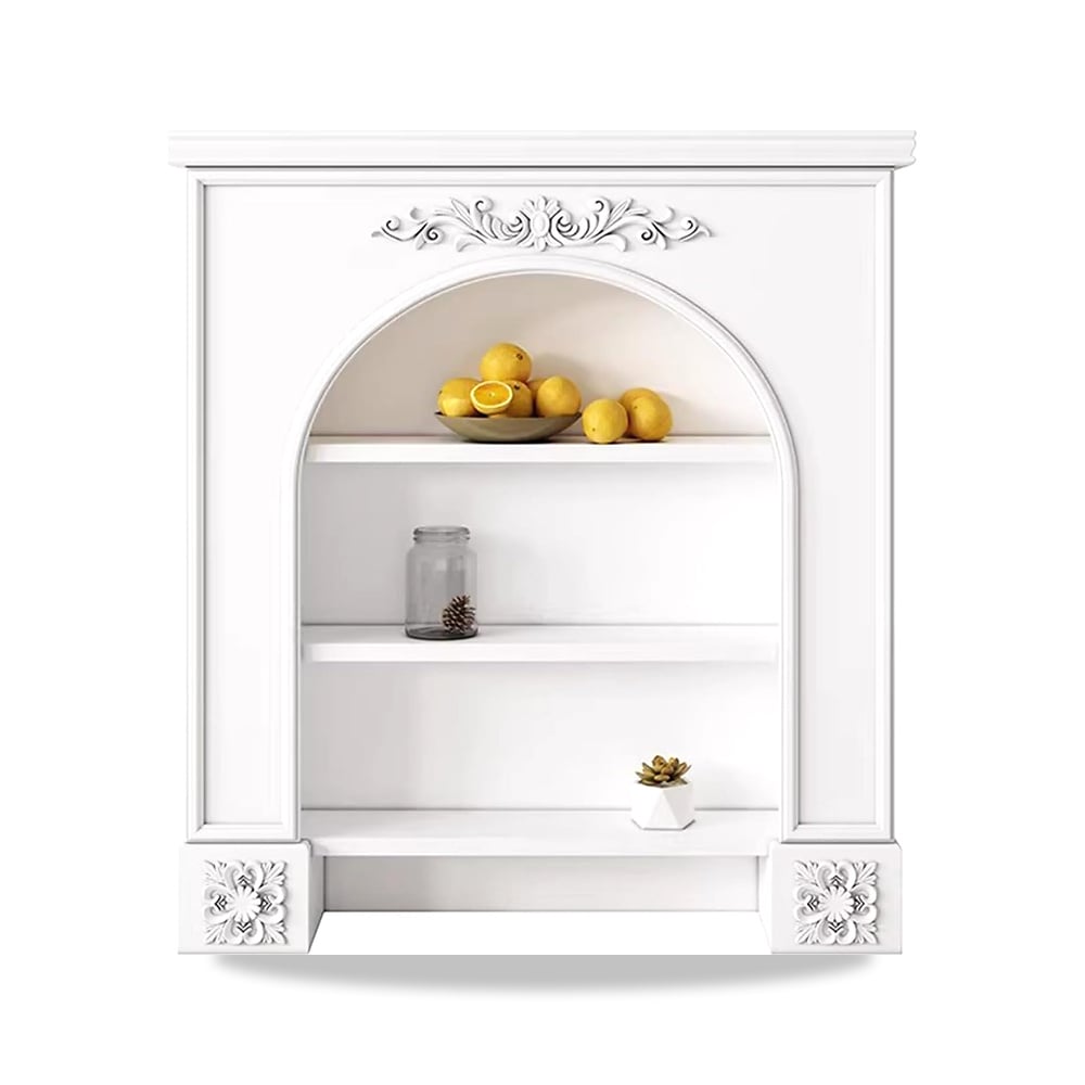 صورة منتج رف الموقد المحيطي French Vintage White Fireplace Mantel Shelf 3-Tier Open Storage Decorative Cabinet(صغير) - كود الصنف reemco-2027-1770171 - ماركة يباع من خلال reemco - توريد وتصوير حصري لشركة ريمكو القابضة السعودية