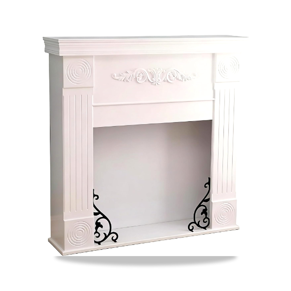 صورة منتج رف الموقد الكهربائي White Decorative Fireplace Mantel Freestanding Surround with Roman Column(صغير) - كود الصنف reemco-2027-1770815 - ماركة يباع من خلال reemco - توريد وتصوير حصري لشركة ريمكو القابضة السعودية