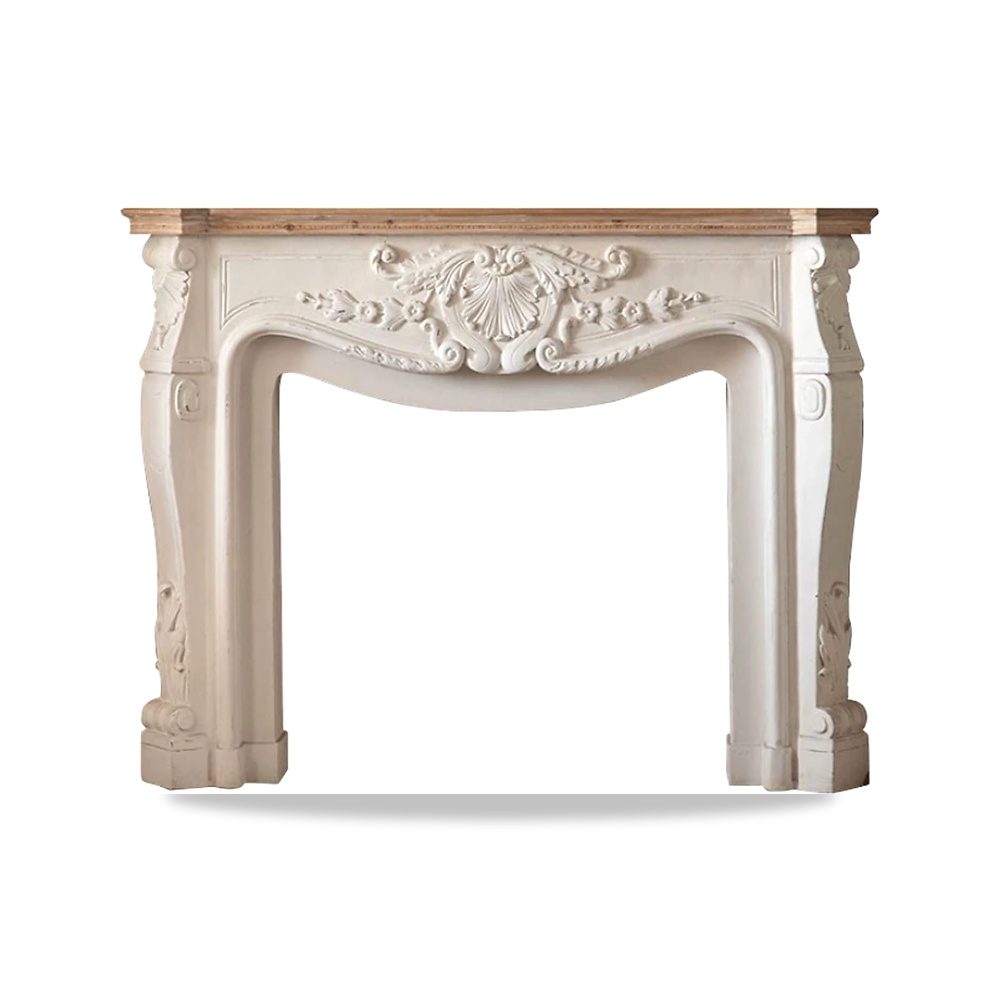 صورة منتج رف الموقد الكهربائي Vintage Decorative Fireplace Mantel Distressed White Surround - كود الصنف reemco-2027-1770827 - ماركة يباع من خلال reemco - توريد وتصوير حصري لشركة ريمكو القابضة السعودية