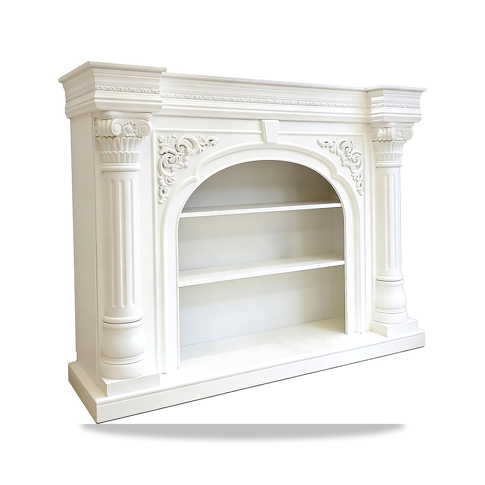 صورة منتج الموقد المحيطي French Style Solid Wood Carved Fireplace Mantel Ornate Decorative Surround(كبير) - كود الصنف reemco-2027-1770969 - ماركة يباع من خلال reemco - توريد وتصوير حصري لشركة ريمكو القابضة السعودية