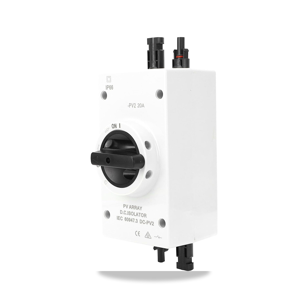 صورة منتج مفتاح عازل للوحة الشمسية من واي دوبكسي، فصل PV مقاوم للماء IP66 تيار مستمر 1000 فولت، بولي كربونات للاشتعال - كود الصنف reemco-2027-1775338 - ماركة يباع من خلال reemco - توريد وتصوير حصري لشركة ريمكو القابضة السعودية
