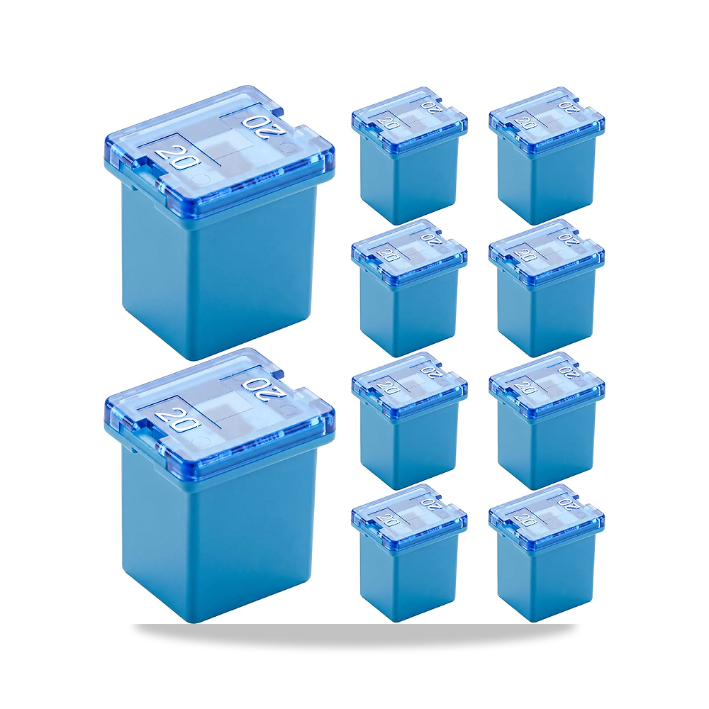 صورة منتج عبوة من 10 صمامات صغيرة 20 امبير متوافقة مع فيوز JCASE من ويش Weasch – 32 فولت – 7,3 x 1,6 x 6,3 سم - كود الصنف reemco-2027-1775540 - ماركة يباع من خلال reemco - توريد وتصوير حصري لشركة ريمكو القابضة السعودية