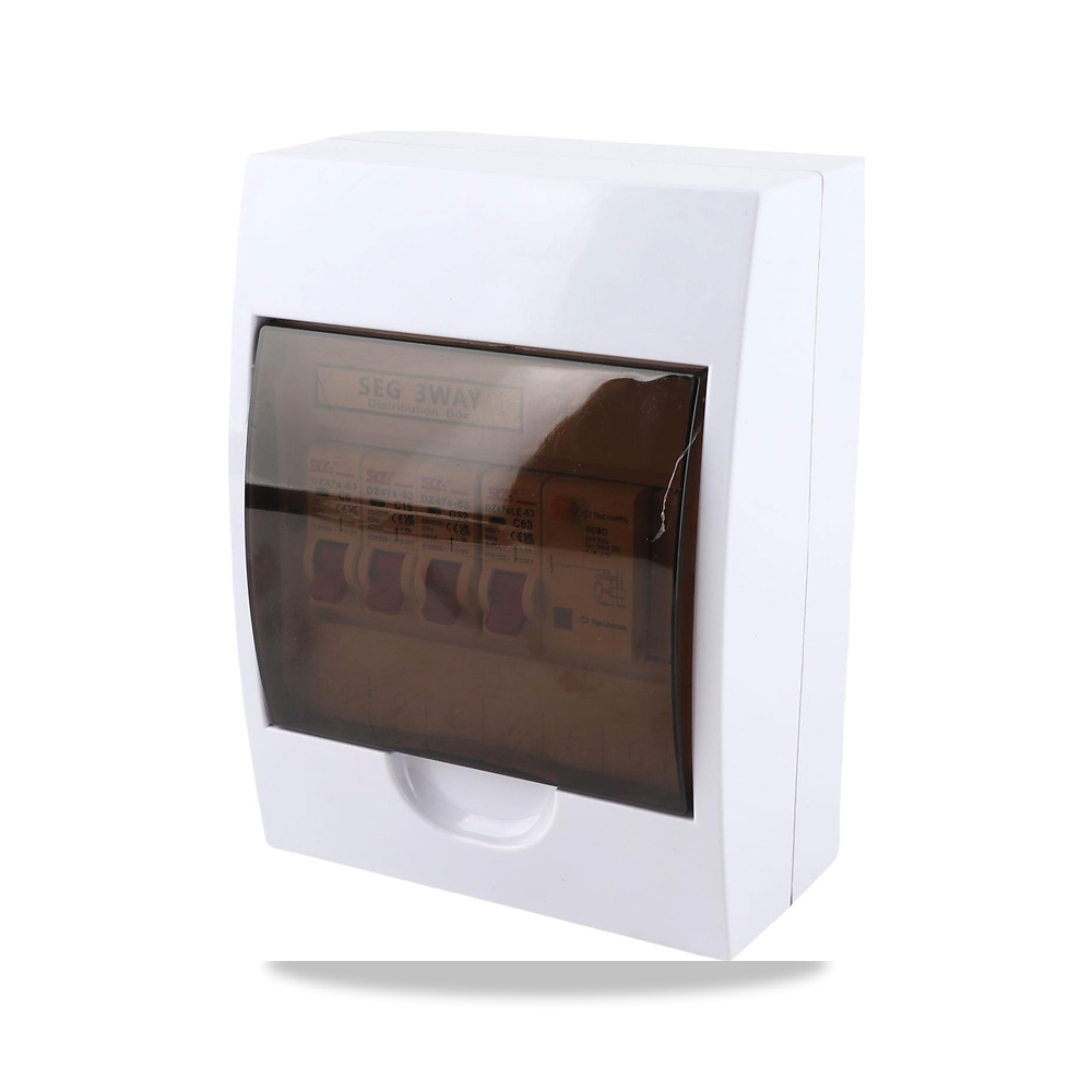 صورة منتج صندوق توزيع من يوسات 63A 30MA RCD 3 MCB ABS مقاوم للاشتعال ثلاثي الاتجاهات مع تأثير حساس لورش العمل المنزلية - كود الصنف reemco-2027-1775758 - ماركة يباع من خلال reemco - توريد وتصوير حصري لشركة ريمكو القابضة السعودية