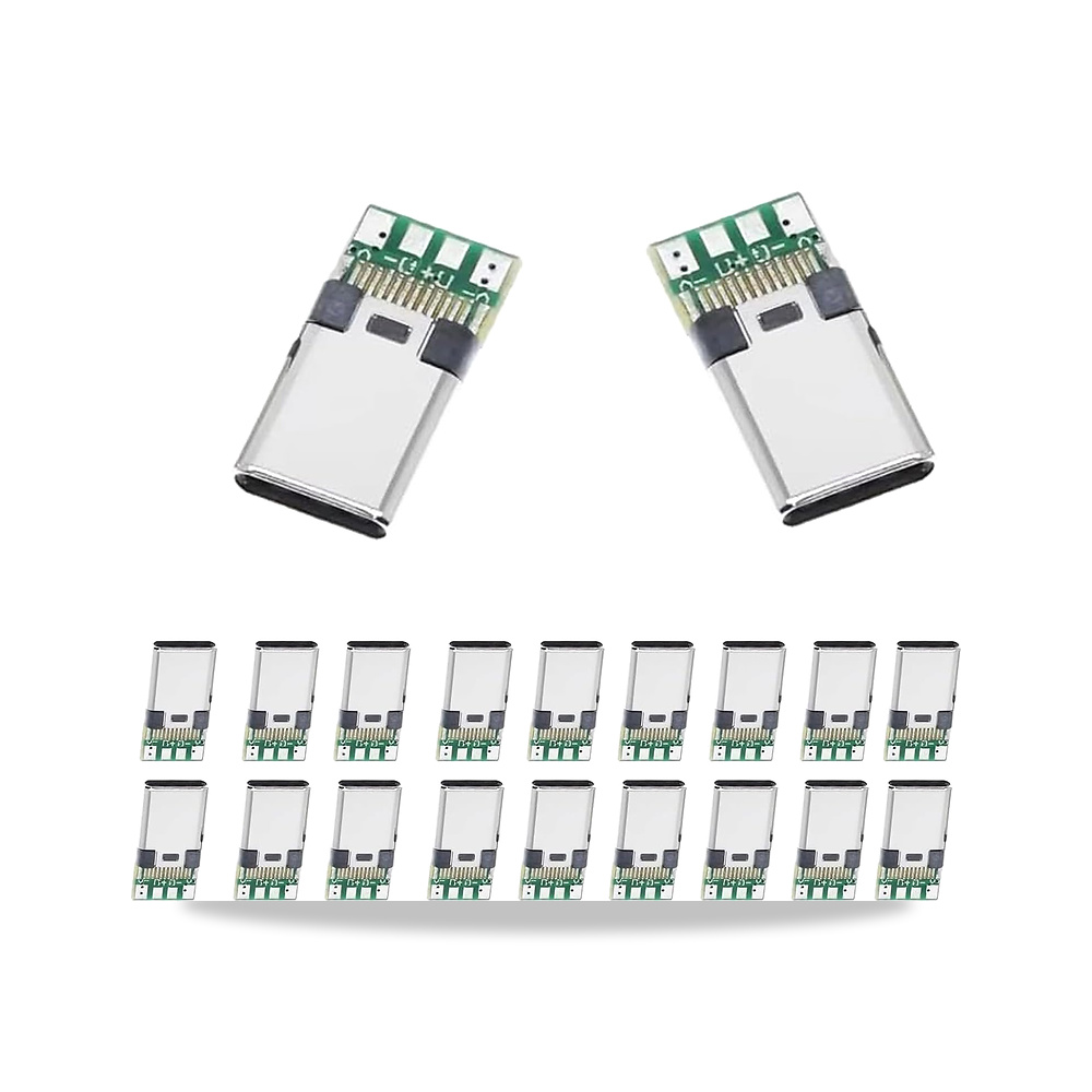 صورة منتج USB C ذكر مع لوحة انفصال، وحدة اندلاع USB نوع C، عبوة من 20 قطعة JYCONNECTS - كود الصنف reemco-2027-1776104 - ماركة يباع من خلال reemco - توريد وتصوير حصري لشركة ريمكو القابضة السعودية