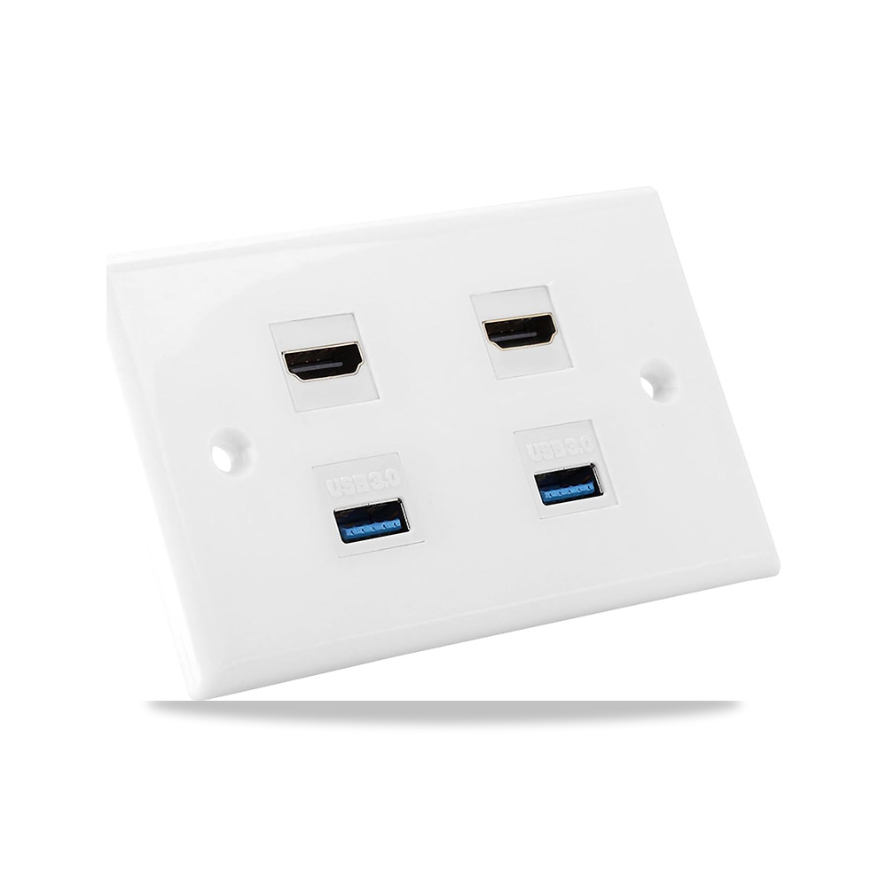 صورة منتج الوميجور وصلة حائط بمنفذين بمنفذ USB 3.0 – اللون #743 – 8العرض x 1الارتفاع سم - كود الصنف reemco-2027-1777108 - ماركة يباع من خلال reemco - توريد وتصوير حصري لشركة ريمكو القابضة السعودية