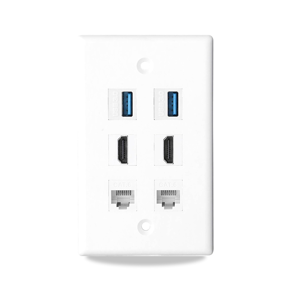 صورة منتج كريفوكت لوحة حائط ايثرنت كات 6 مع منافذ USB 3.0 – اللون #211 – 10العرض x 3الارتفاع سم - كود الصنف reemco-2027-1777196 - ماركة يباع من خلال reemco - توريد وتصوير حصري لشركة ريمكو القابضة السعودية
