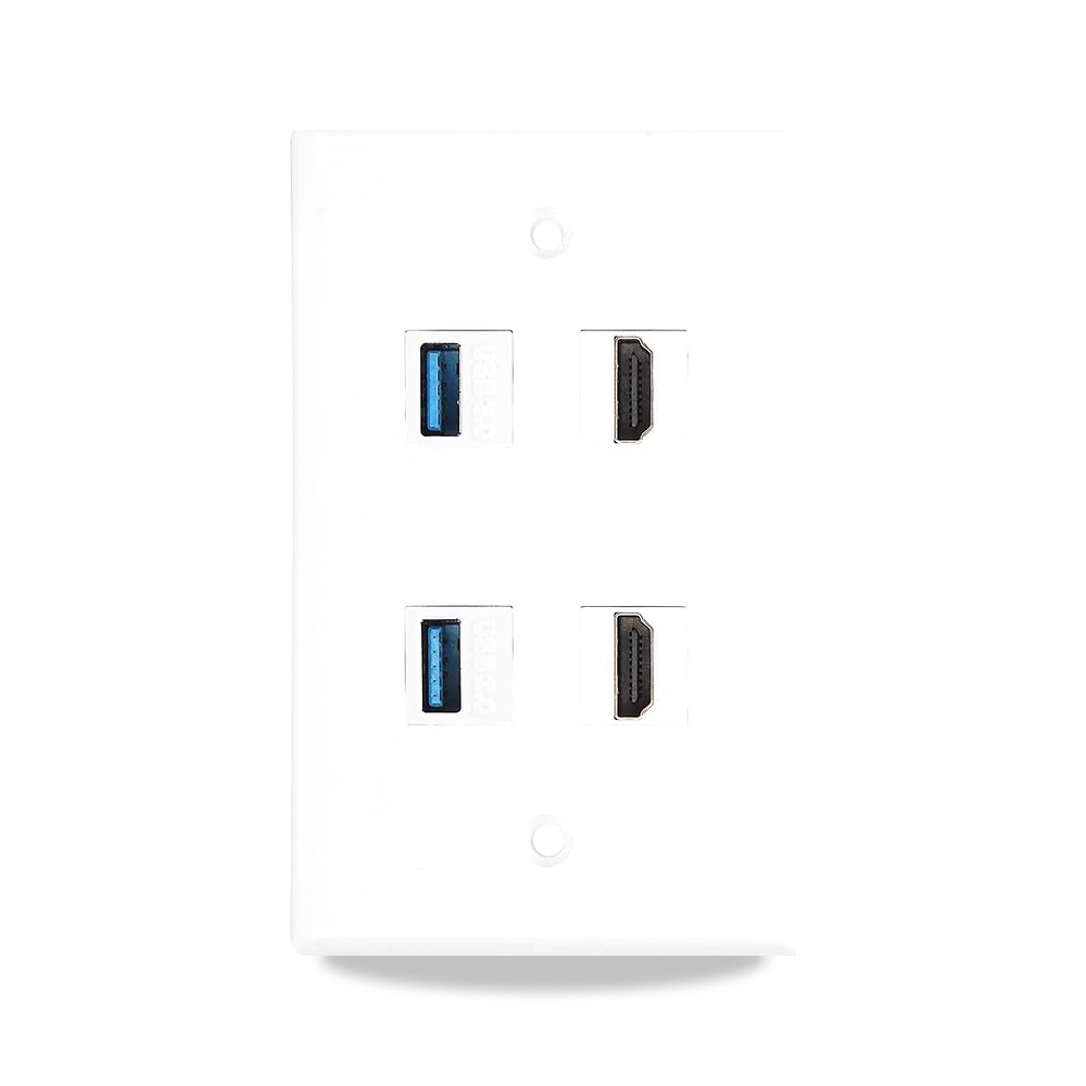 صورة منتج لوحة حائط بتصميم منفذين USB للاستخدام المنزلي والفندقي من تيكاتارير، مقاس 11 × 7 سم TIKATARER - كود الصنف reemco-2027-1777450 - ماركة يباع من خلال reemco - توريد وتصوير حصري لشركة ريمكو القابضة السعودية