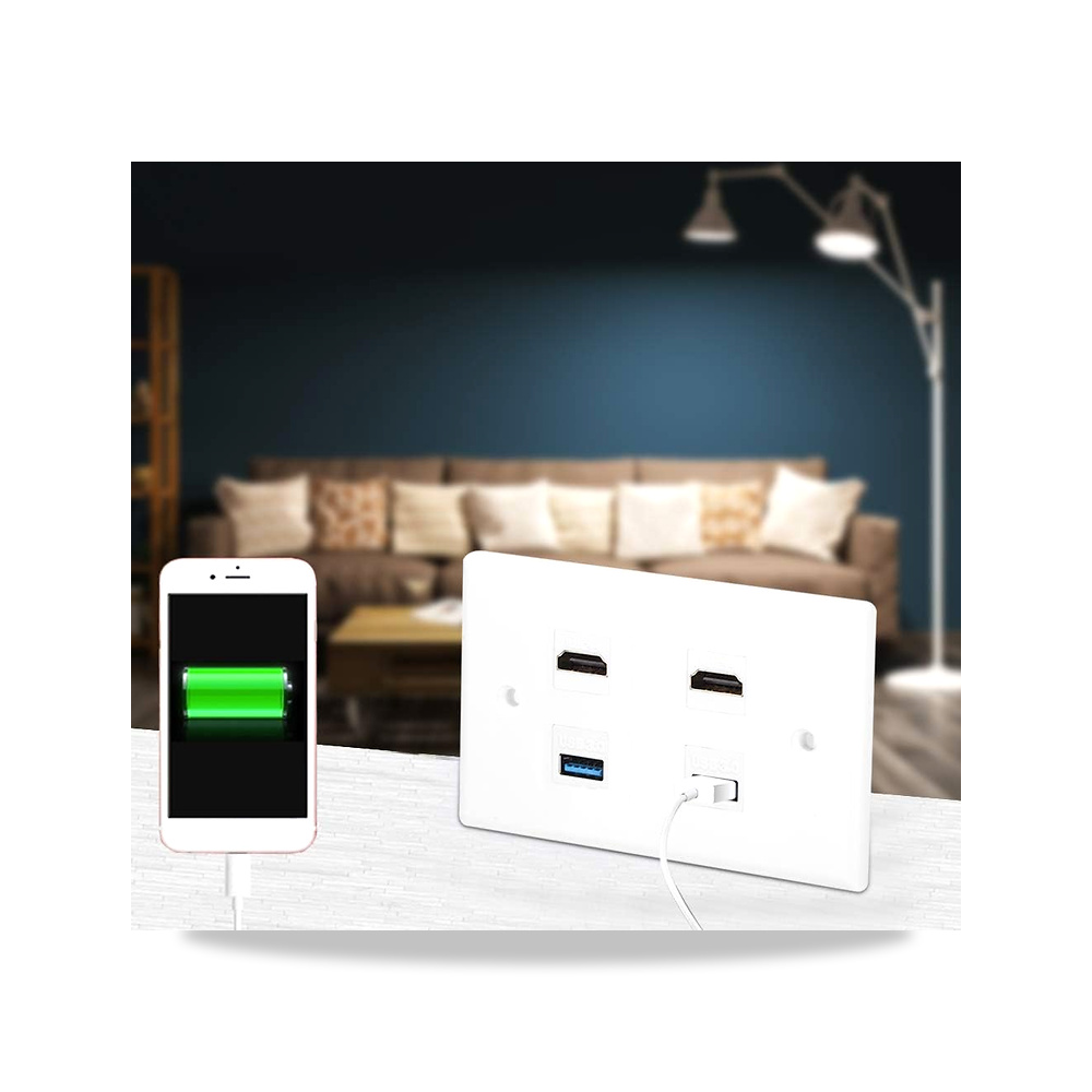 صورة منتج USB – لوحة حائط سهلة التركيب 2 مشبك أنثى + 2 USB للمنزل والمكتب RIZGHWOY – اللون #711 – 7العرض x 4الارتفاع سم - كود الصنف reemco-2027-1778485 - ماركة يباع من خلال reemco - توريد وتصوير حصري لشركة ريمكو القابضة السعودية