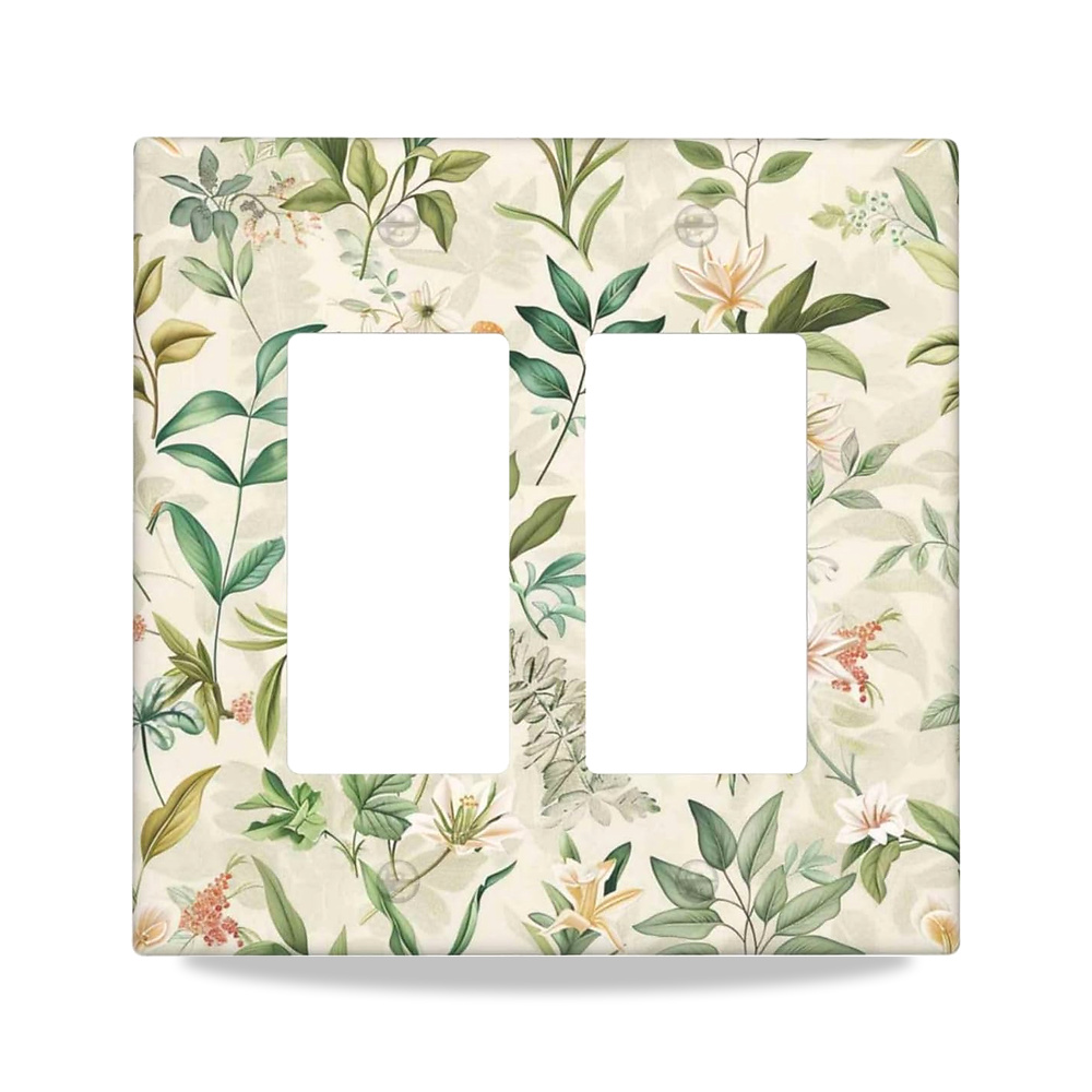 صورة منتج اغطية منافذ ديكور من دي دبليو بي جي يو او مع اوراق خضراء ريفية بتصميم مشهد ريفي نباتي، لوحة حائط من جانج - كود الصنف reemco-2027-1778650 - ماركة يباع من خلال reemco - توريد وتصوير حصري لشركة ريمكو القابضة السعودية
