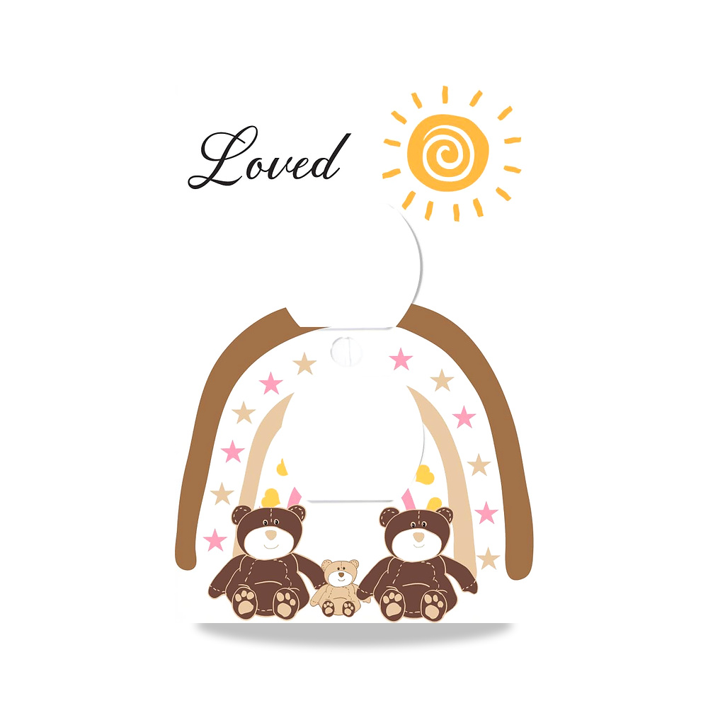 صورة منتج لوحة مفاتيح اضاءة بطبعة عبارة You are Loved Teddy Bear Boho Sun and Rainbow Girls، حائط بوهيمية لتزيين غرفة - كود الصنف reemco-2027-1780388 - ماركة يباع من خلال reemco - توريد وتصوير حصري لشركة ريمكو القابضة السعودية
