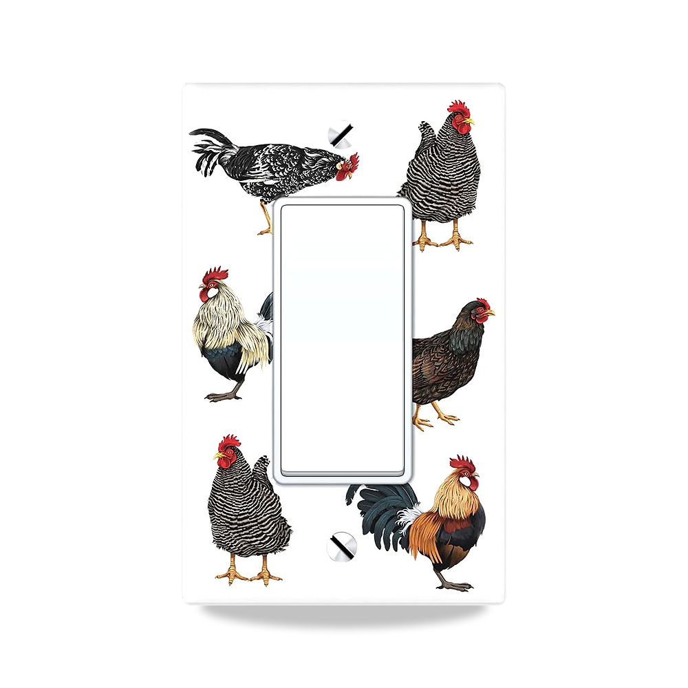 صورة منتج ويرستر لوحة مفاتيح اضاءة للديكور / غطاء الحائط – ديكة دجاج بارنيارد – المادة Plastic, Polycarbonate (PC) – اللون ديك الدجاج من بارنيارد - كود الصنف reemco-2027-1781289 - ماركة يباع من خلال reemco - توريد وتصوير حصري لشركة ريمكو القابضة السعودية