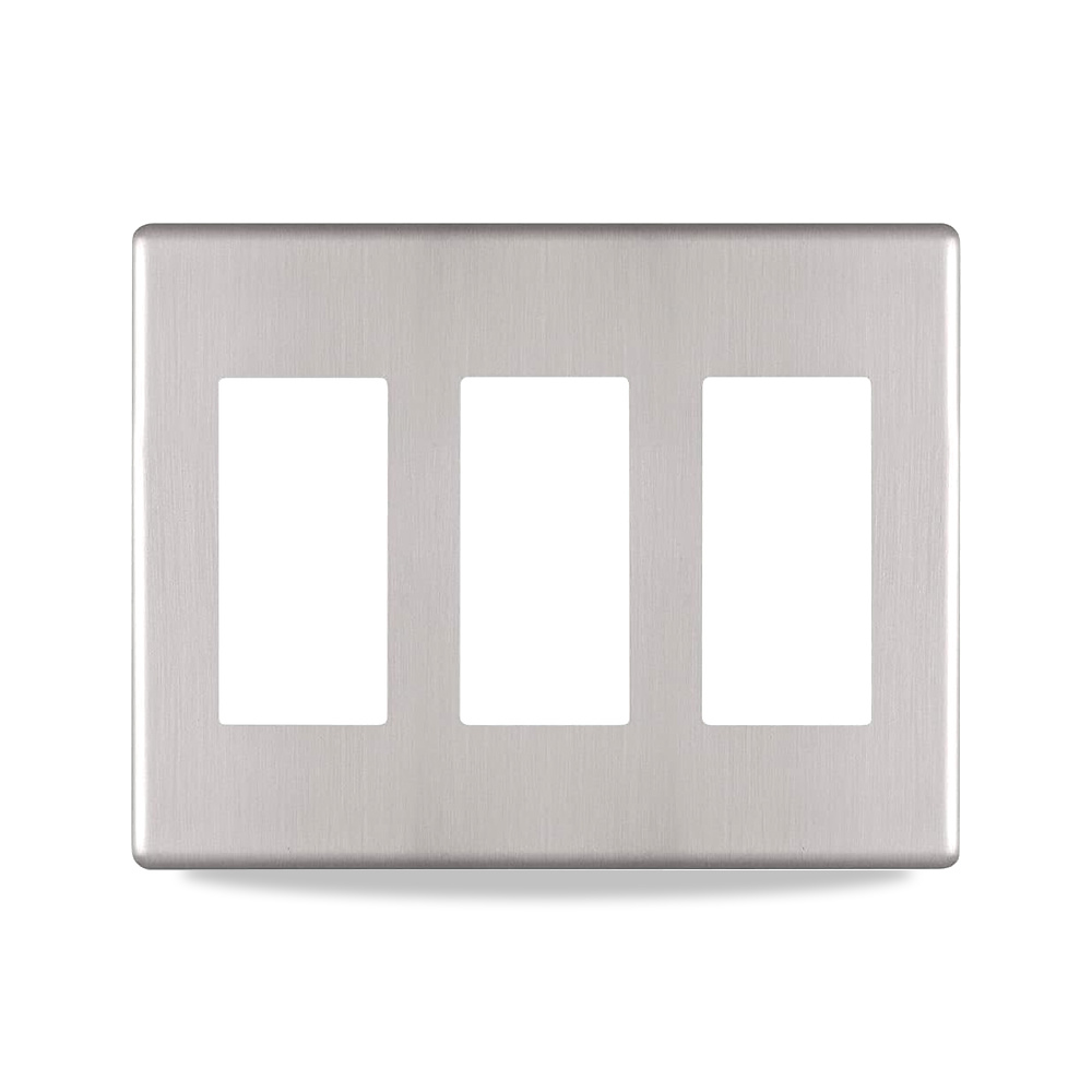صورة منتج Amerelle 140RRRBN Siena Wallplate، 3 قطع من الفولاذ، نيكل مصقول، عبوة واحدة اميريل – المادة سبيكة فولاذ – الأبعاد 0.25 ، 6.75 ، 4.875 - كود الصنف reemco-2027-1781310 - ماركة يباع من خلال reemco - توريد وتصوير حصري لشركة ريمكو القابضة السعودية