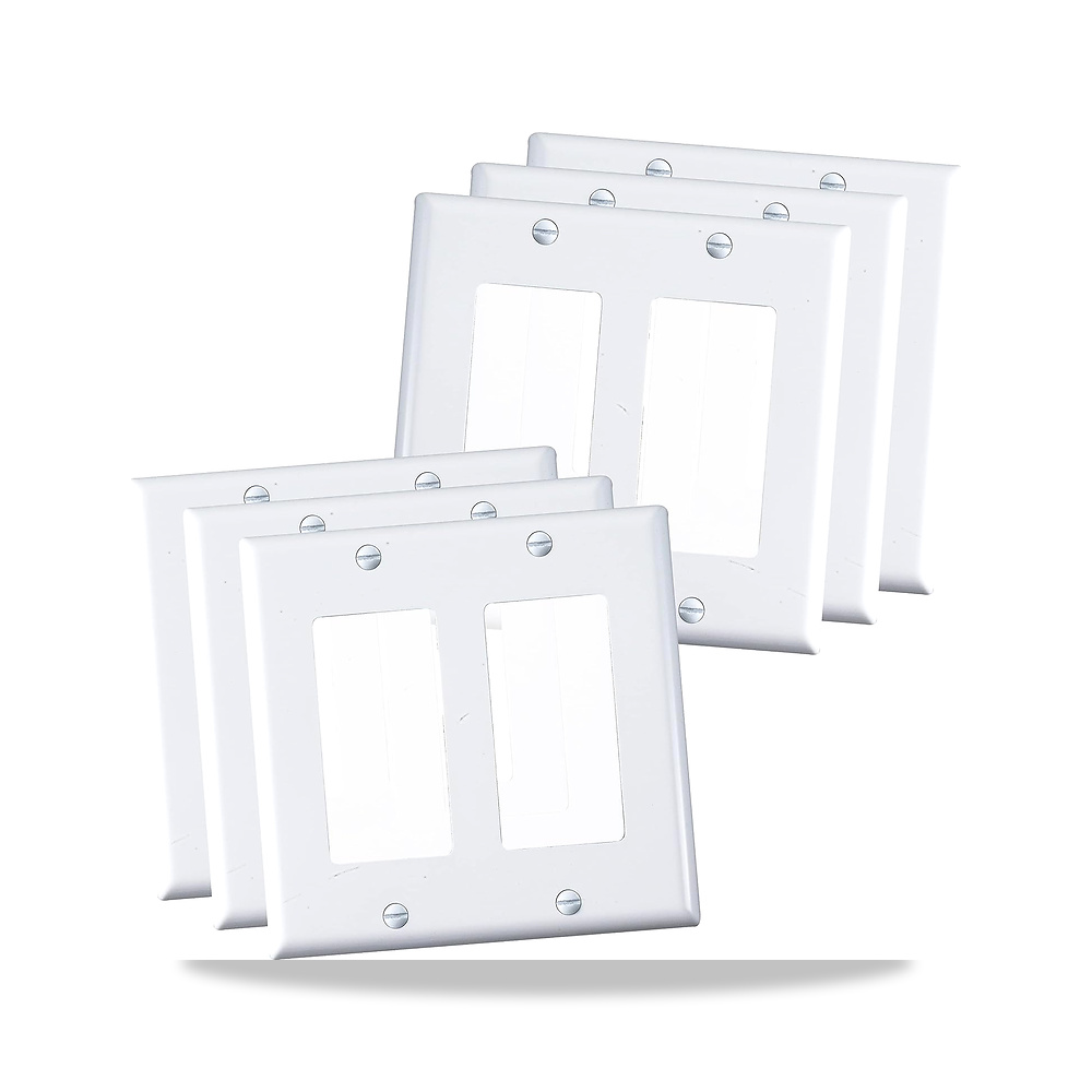 صورة منتج فايث غطاء لمفتاح الإضاءة المزدوجة أو لوحة الحائط المخرج، مجموعتين 4.55 انش × 4.63 انش، بلاستيك حراري بولي - كود الصنف reemco-2027-1781490 - ماركة يباع من خلال reemco - توريد وتصوير حصري لشركة ريمكو القابضة السعودية