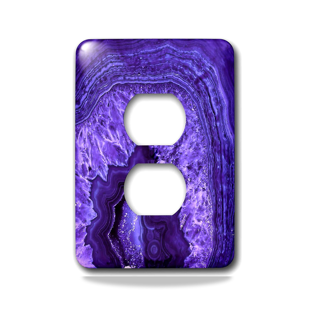 صورة منتج 3D روز lsp_275051_6 صورة من حجر العقيق الرخامي البنفسجي جوهرة الملكيت كوارتز غطاء منفذ التوصيل 3دي روز - كود الصنف reemco-2027-1782147 - ماركة يباع من خلال reemco - توريد وتصوير حصري لشركة ريمكو القابضة السعودية