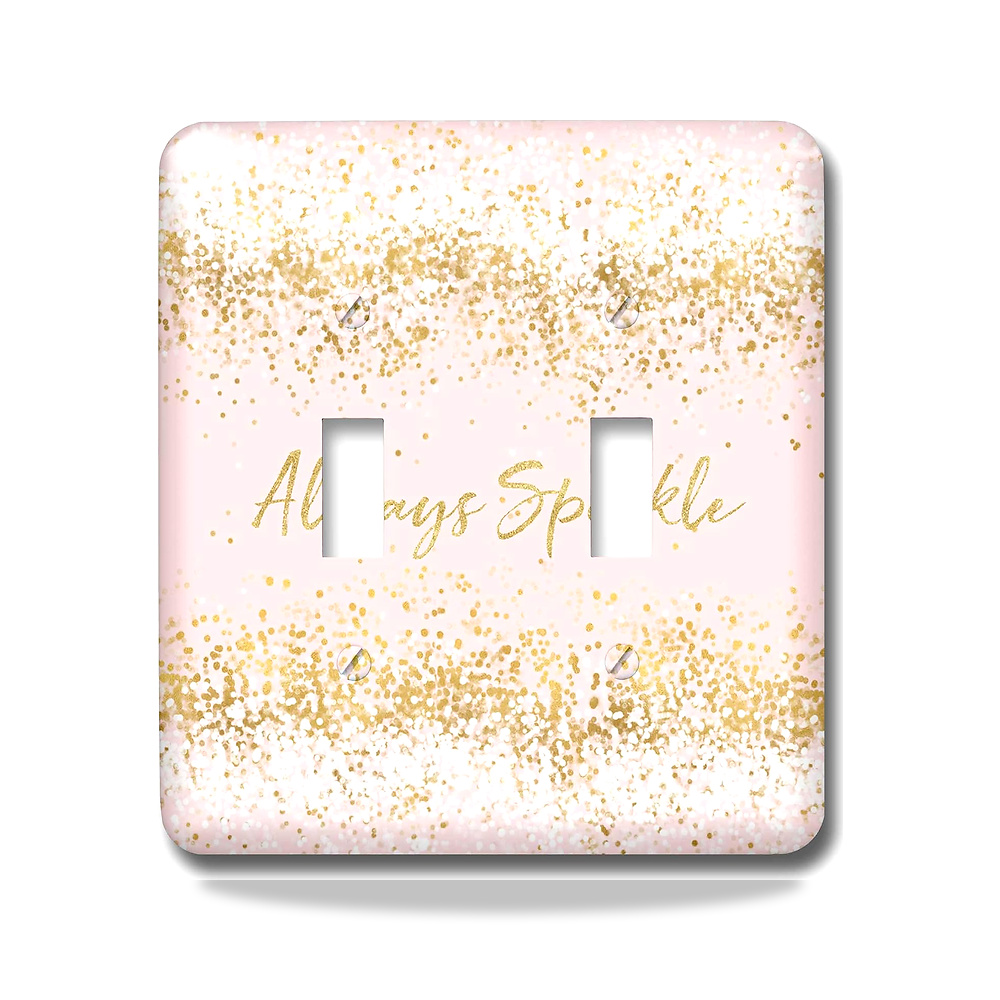 صورة منتج 3D روز مفتاح تبديل بتصميم عبارة «Image Of Pink Gold Confetti Always Sparkle Switch» – متعدد الالوان - كود الصنف reemco-2027-1782200 - ماركة يباع من خلال reemco - توريد وتصوير حصري لشركة ريمكو القابضة السعودية