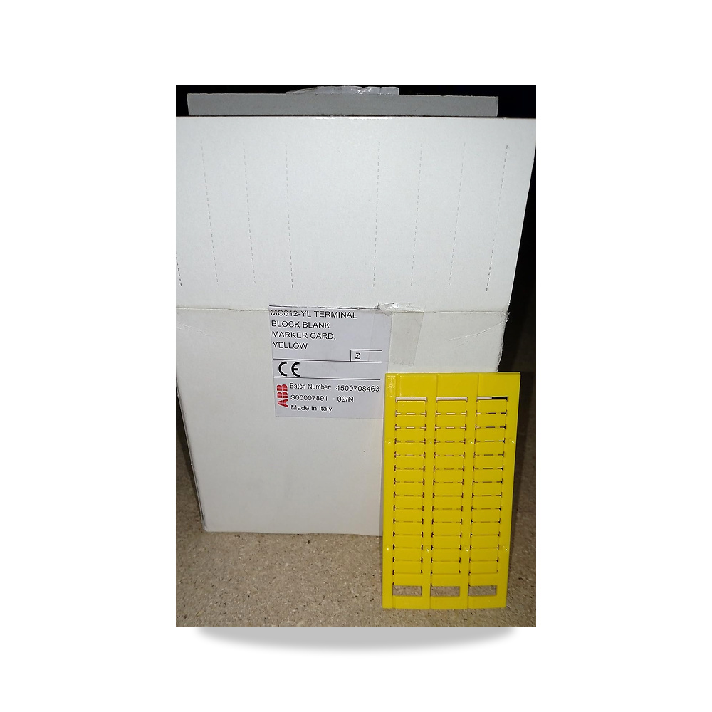صورة منتج ABB, 1SNK150004R0000, MC612-YL PC بطاقة فارغة صفراء - كود الصنف reemco-2027-1782729 - ماركة يباع من خلال reemco - توريد وتصوير حصري لشركة ريمكو القابضة السعودية