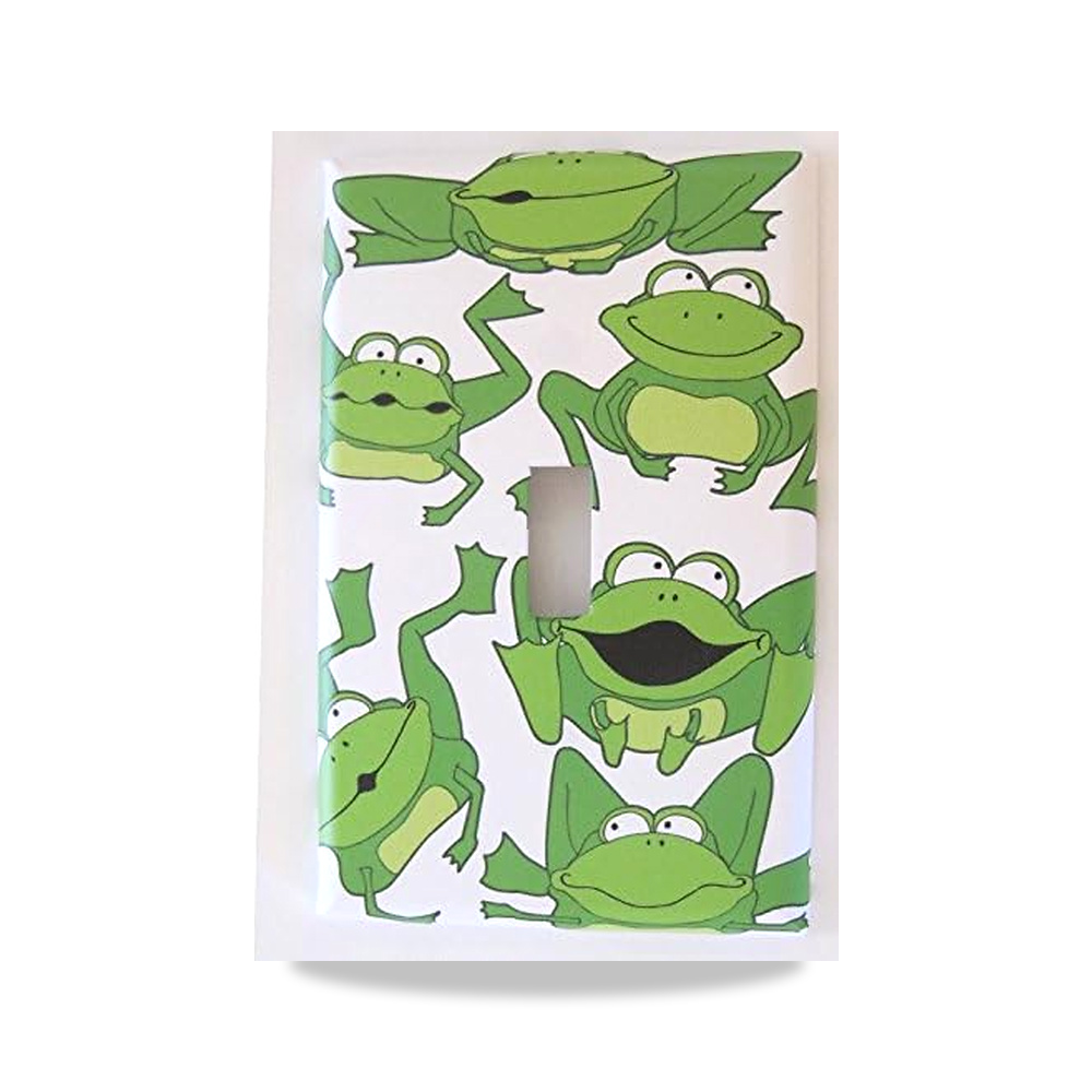 صورة منتج اغطية لوحة مفاتيح اضاءة بتصميم ضفدع اخضر / مفتاح واحد Presto Light Switch Plate Covers – 8,3العرض x 12,7الارتفاع سم - كود الصنف reemco-2027-1783418 - ماركة يباع من خلال reemco - توريد وتصوير حصري لشركة ريمكو القابضة السعودية