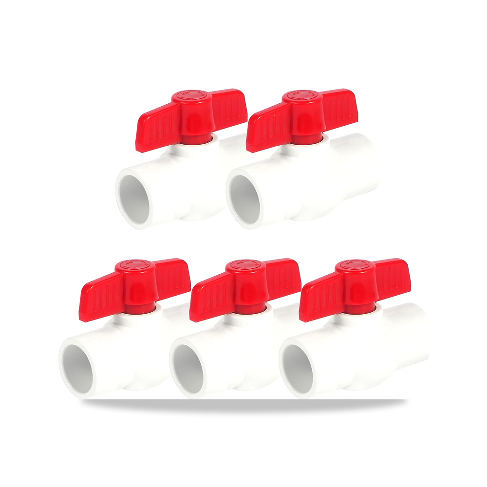 صورة منتج صمامات اغلاق من بلاستيك PVC مقاس 3/4 انش من ازوني، 5 قطع من التحكم في تدفق المياه، تركيبات انابيب متينة - كود الصنف reemco-2027-1790175 - ماركة يباع من خلال reemco - توريد وتصوير حصري لشركة ريمكو القابضة السعودية