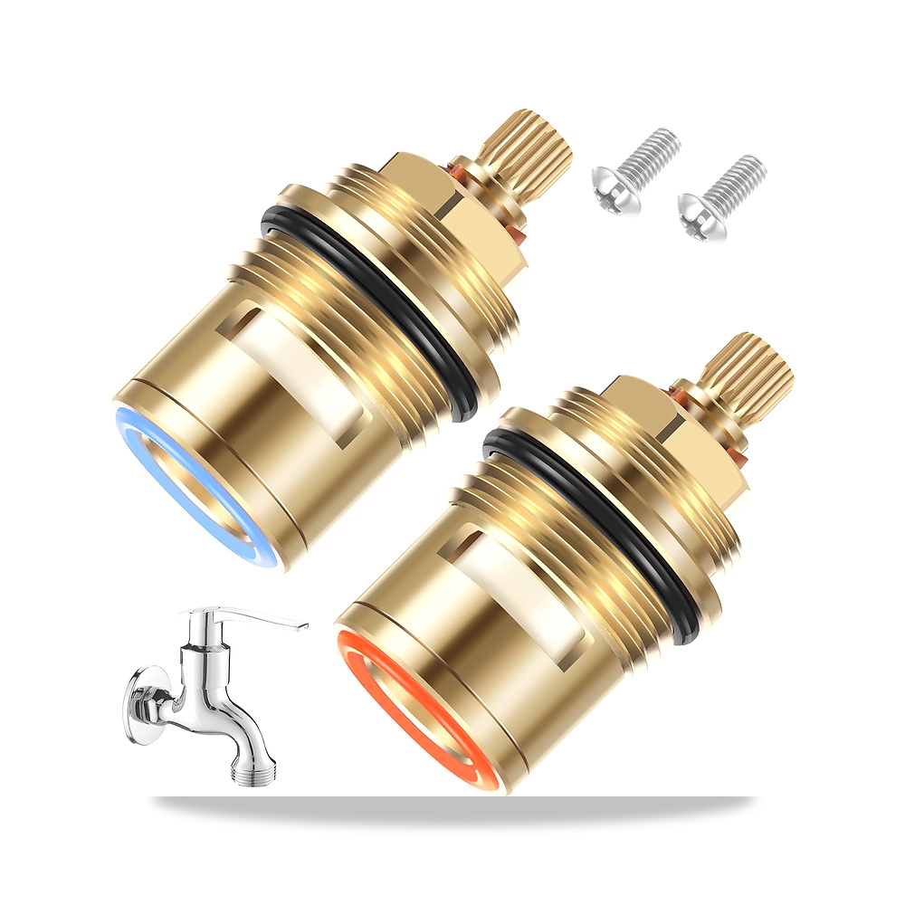 صورة منتج خرطوشة صنبور بديلة 3/4 انش 20 سن من النحاس والسيراميك للمطبخ والحمام من قطعتين – مادة المنتج نحاس ، سيراميك – 24 ملم/0.94 بوصة - كود الصنف reemco-2027-1794004 - ماركة يباع من خلال reemco - توريد وتصوير حصري لشركة ريمكو القابضة السعودية