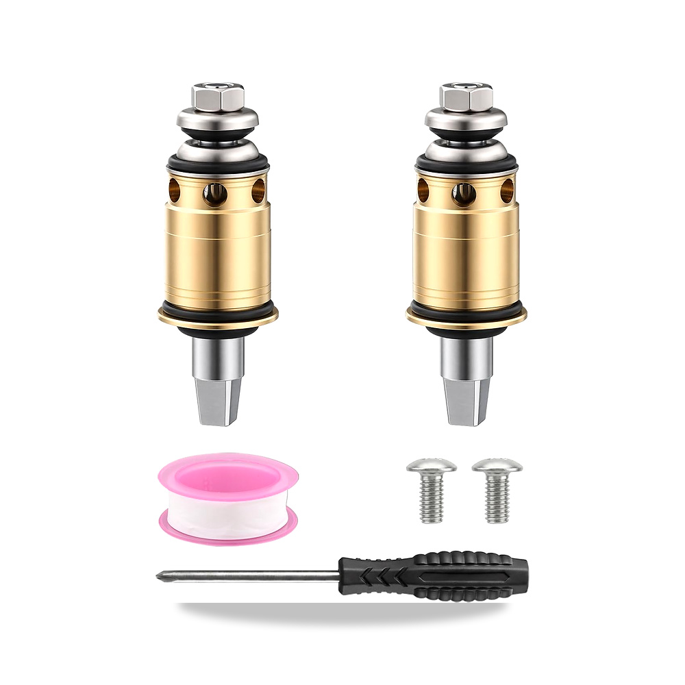 صورة منتج مجموعة خرطوشة صمام بارد وساخن RH 1-099XTJKABNF & LH 1-100XTJKABNFF، ضغط كواتورن مع جذع قصير للأغطية المكشوفة - كود الصنف reemco-2027-1795969 - ماركة يباع من خلال reemco - توريد وتصوير حصري لشركة ريمكو القابضة السعودية