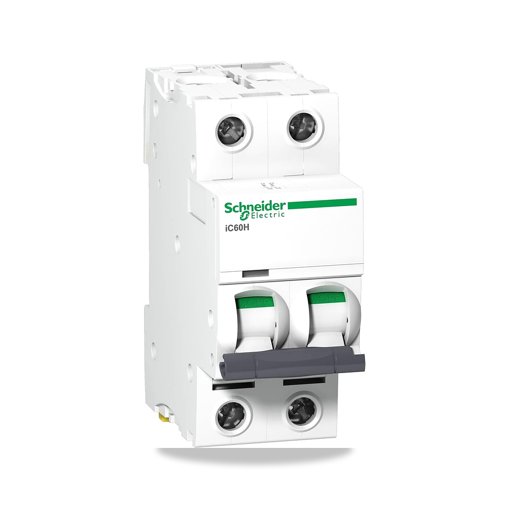 صورة منتج شنايدر ايليكتريك Acti9 iC60H 2P 16A C قاطع دارة صغير شنايدر إلكتريك (Schneider Electric) - كود الصنف reemco-2027-1796242 - ماركة يباع من خلال reemco - توريد وتصوير حصري لشركة ريمكو القابضة السعودية