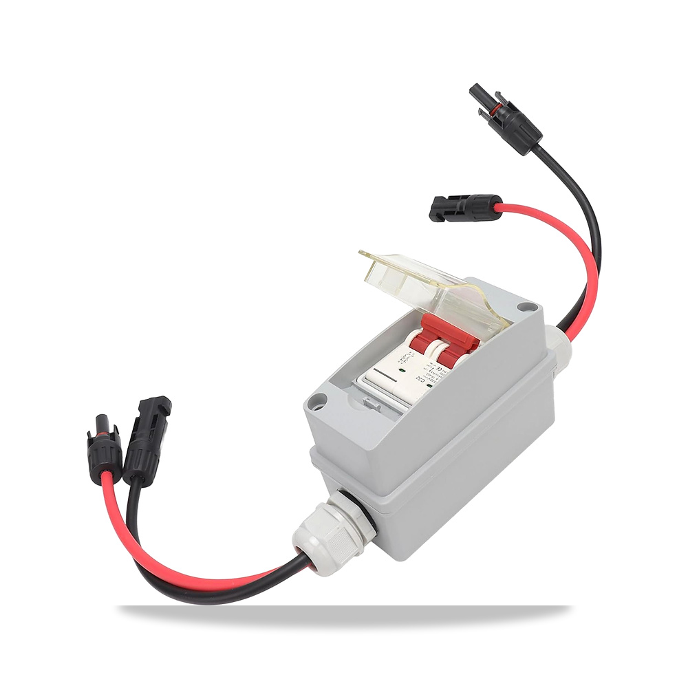 صورة منتج جياوو 2P DC 500V 32A قاطع الدائرة MCB، صندوق توزيع الطاقة الشمسية الكهروضوئية مقاوم للماء موديل LQX C32.2 - كود الصنف reemco-2027-1798466 - ماركة يباع من خلال reemco - توريد وتصوير حصري لشركة ريمكو القابضة السعودية