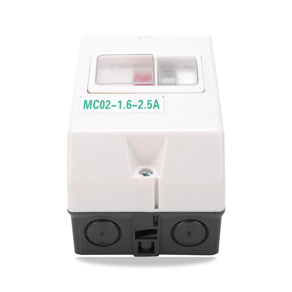 صورة منتج جياوو مفتاح حماية المحرك مقاوم للماء MC02-1.6-2.5 امبير IP55 220 فولت/380 فولت 50/60 موديل MC02-1.6-2.5A - كود الصنف reemco-2027-1798571 - ماركة يباع من خلال reemco - توريد وتصوير حصري لشركة ريمكو القابضة السعودية