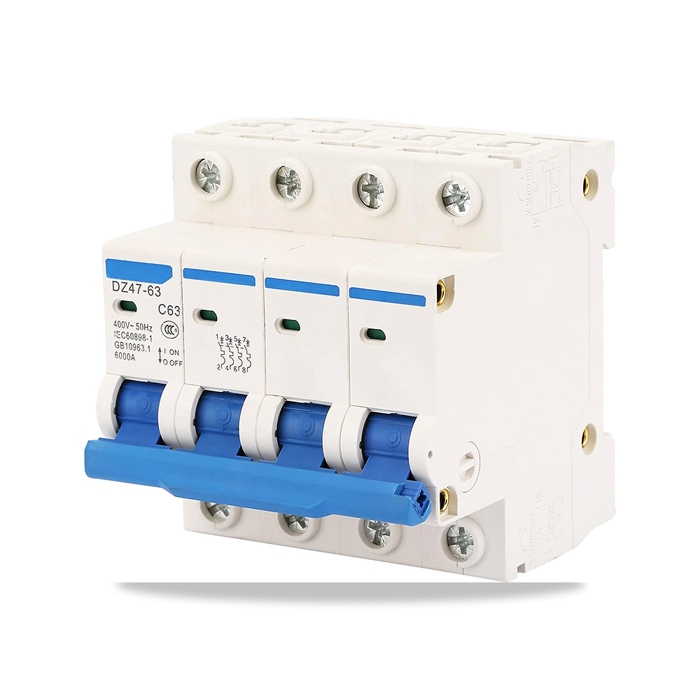 صورة منتج جيني قاطع دائرة التيار الكهربائي DZ47 63 4P 63A 400V غلاف مقاوم للاشتعال الدائرة التسريب، 63 امبير مع اطلاق - كود الصنف reemco-2027-1798634 - ماركة يباع من خلال reemco - توريد وتصوير حصري لشركة ريمكو القابضة السعودية