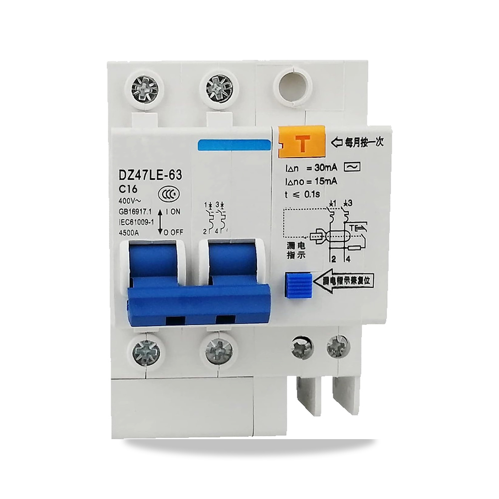 صورة منتج قاطع تيار كهربائي من اوفاكويكسي، 2 قطب RCCB 30mA 400V ABS DIN حامل 4500 امبير قدرة كسر الحمل الزائد ماس - كود الصنف reemco-2027-1799776 - ماركة يباع من خلال reemco - توريد وتصوير حصري لشركة ريمكو القابضة السعودية